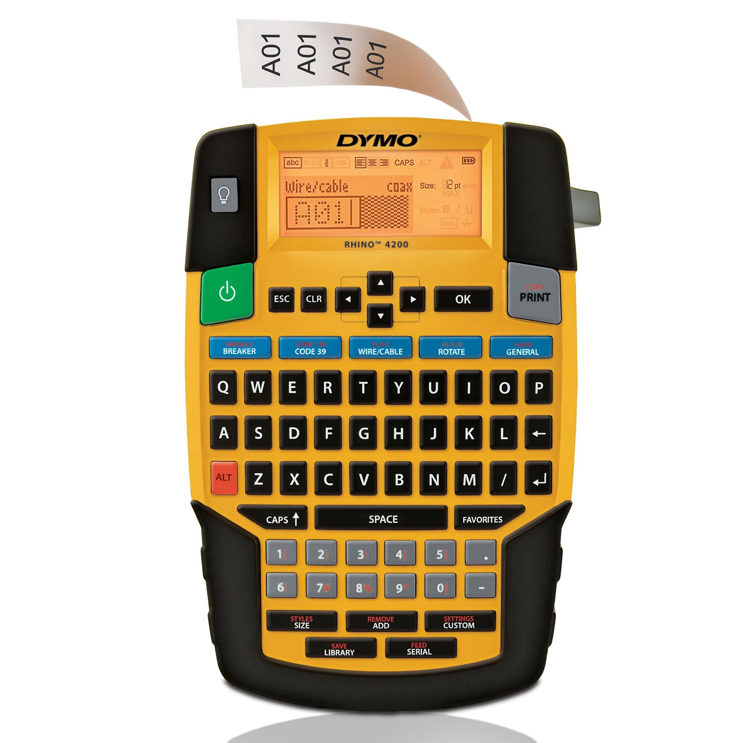 Dymo Rhino 4200 6/9/12/19mm Rhino-B&auml;nder Qwerty EU Etikettendrucker - Bild 1