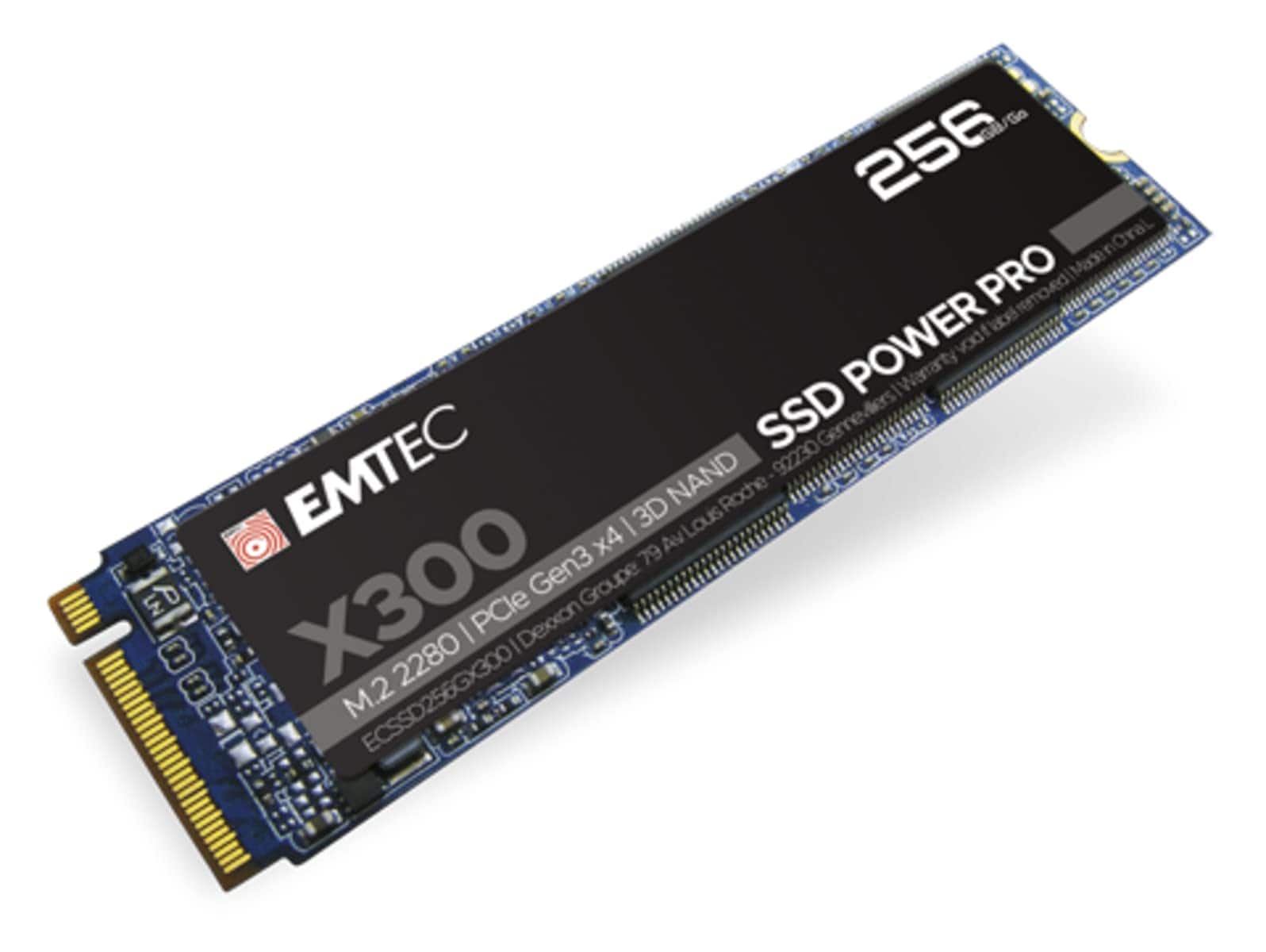 EMTEC X300 M.2 SSD Power Pro 256 GB NVMe PCIe 3.0 (ECSSD256GX300) - Bild 1