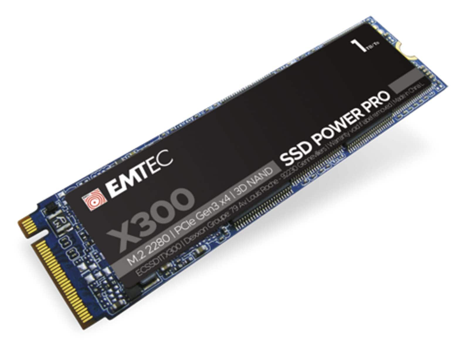 EMTEC X300 M.2 SSD Power Pro 1 TB NVMe PCIe 3.0 (ECSSD1TX300) - Bild 1