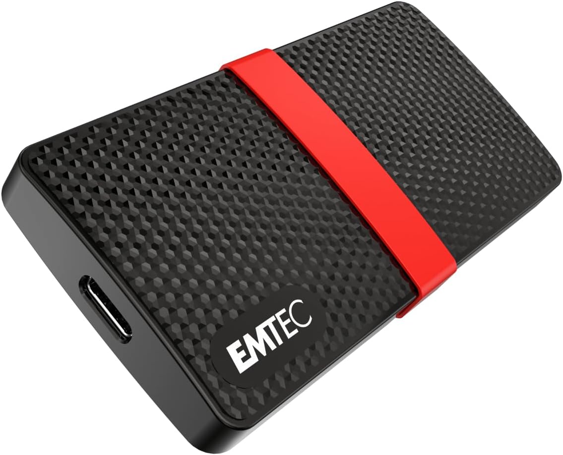 EMTEC X200 Portable SSD Power Plus 2 TB, Schwarz (USB-C 3.2 Gen 1, ECSSD2TX200) - Bild 1