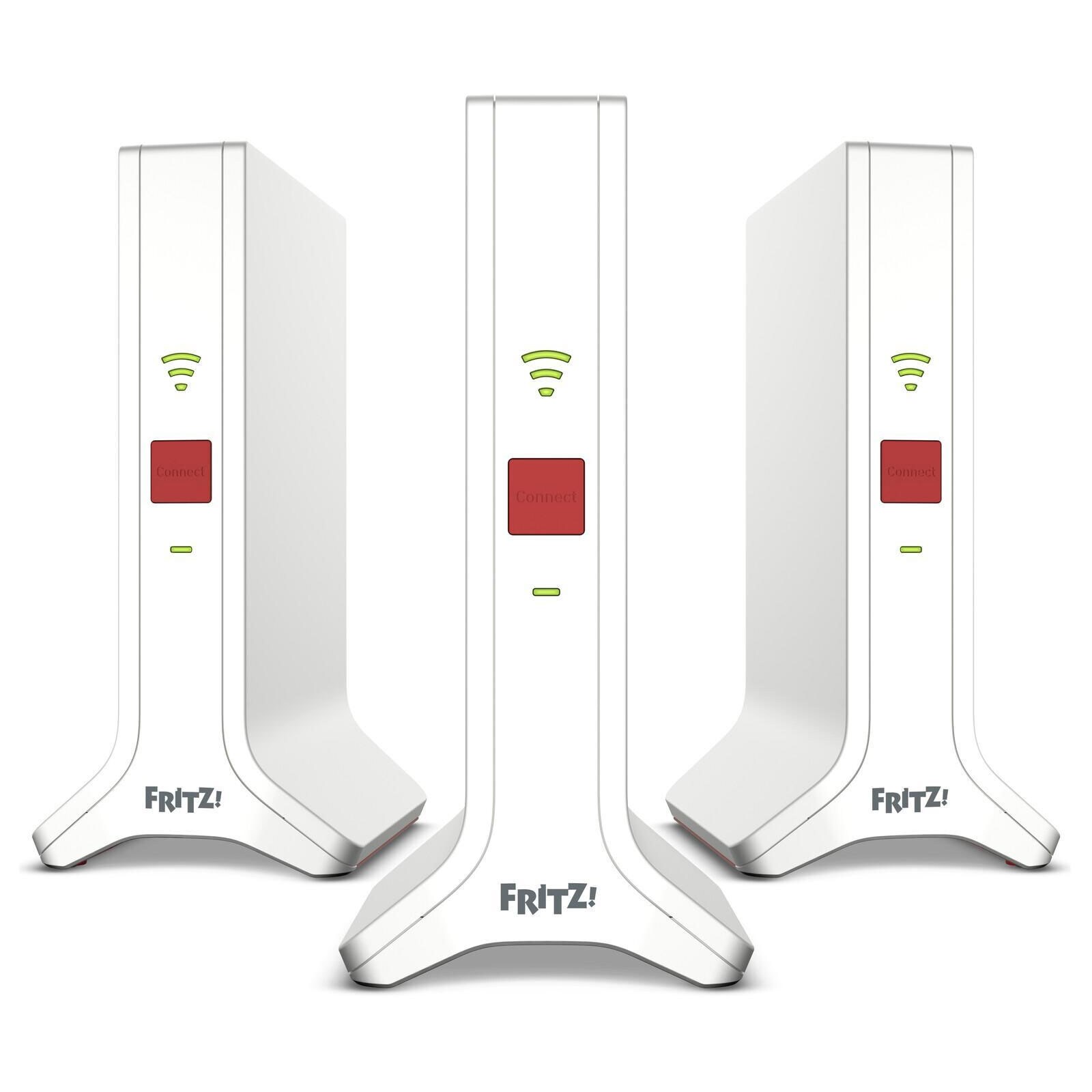 AVM FRITZ!Mesh Set 4200 3er-Set (bestehend aus drei FRITZ!Repeater 3000 AX, Wi-Fi 6)