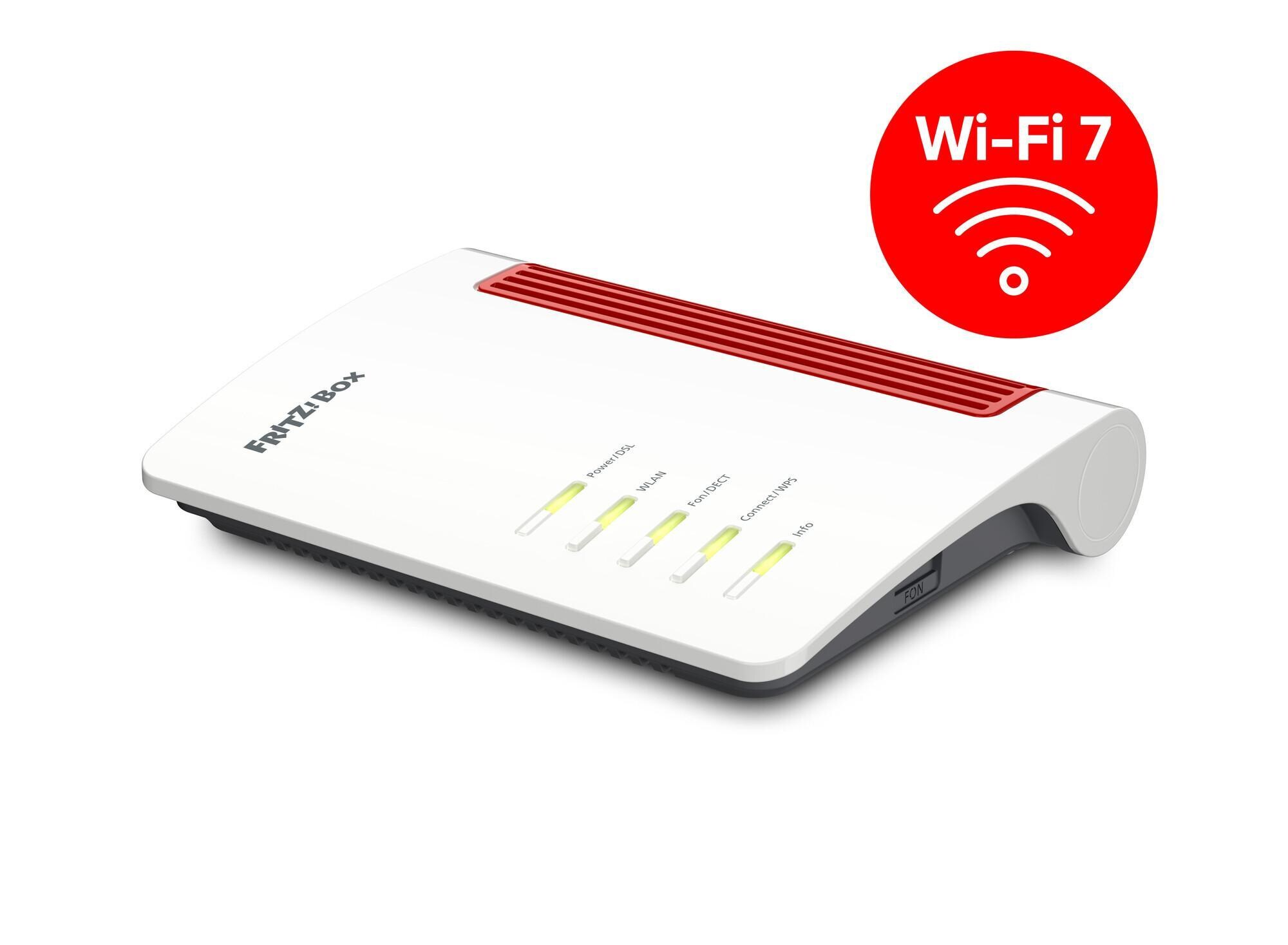 FRITZ!Box 7632 Router (bis zu 1.000 MBit/s, Unterstützt VDSL-Anschlüsse bis 300 MBit/s, ADSL2+ und ADSL, 1 x 2,5-Gigabit-WAN/LAN, 3 x Gigabi