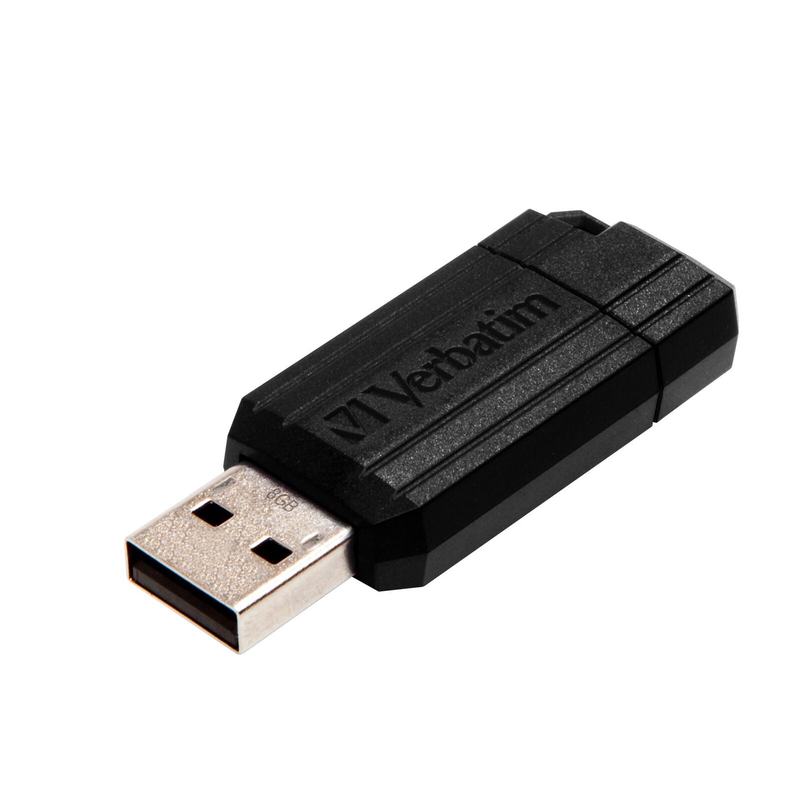 VERBATIM PinStripe USB 2.0 8 GB schwarz USB-Stick - Bild 1