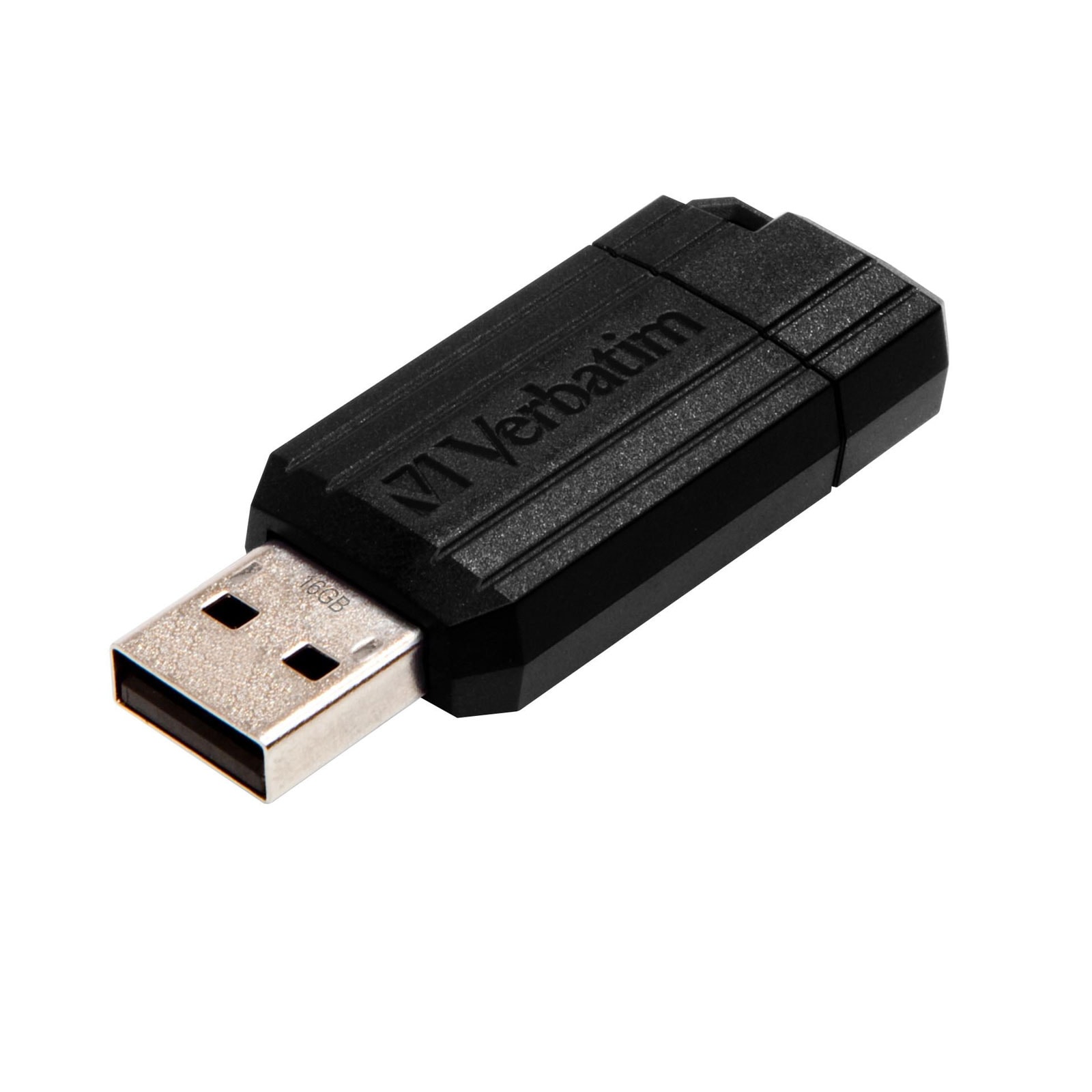 VERBATIM PinStripe USB 2.0 16 GB schwarz USB-Stick - Bild 1