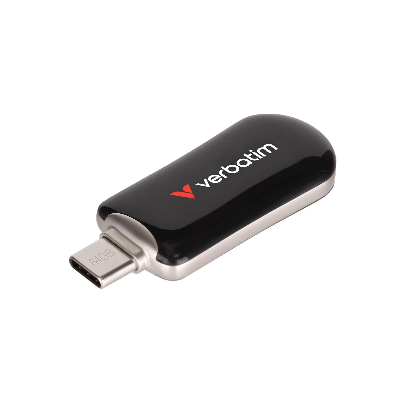 Verbatim Plectra USB-Stick 128 GB, USB-C, Schwarz (30225) - Bild 1