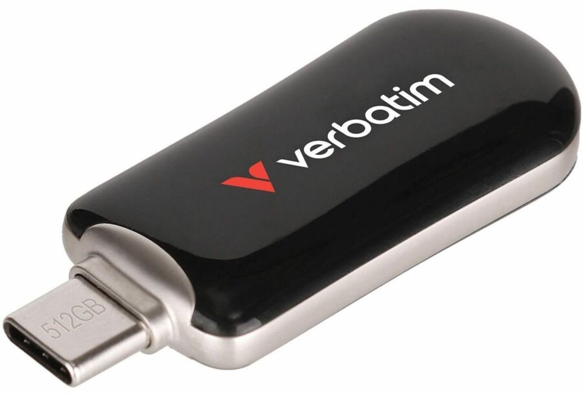 Verbatim Plectra USB-Stick 512 GB, USB-C, Schwarz (30227) - Bild 1