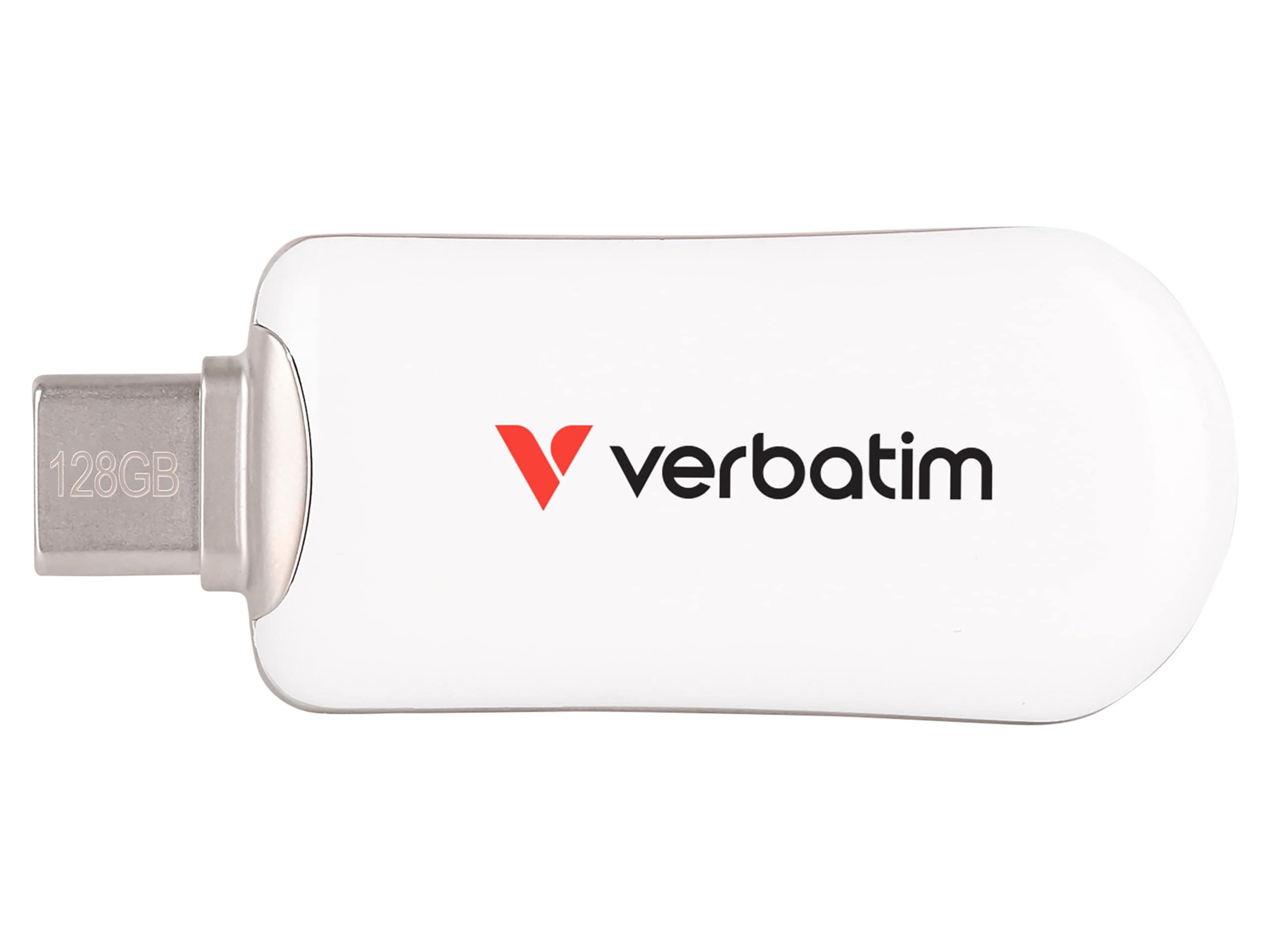 Verbatim Plectra USB-C Flash Drive 128GB, Wei&szlig; (30229) - Bild 1