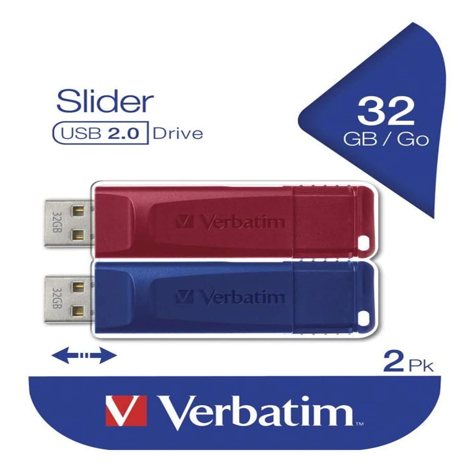 Verbatim Slider USB 2.0 32GB 2er Pack - Bild 1