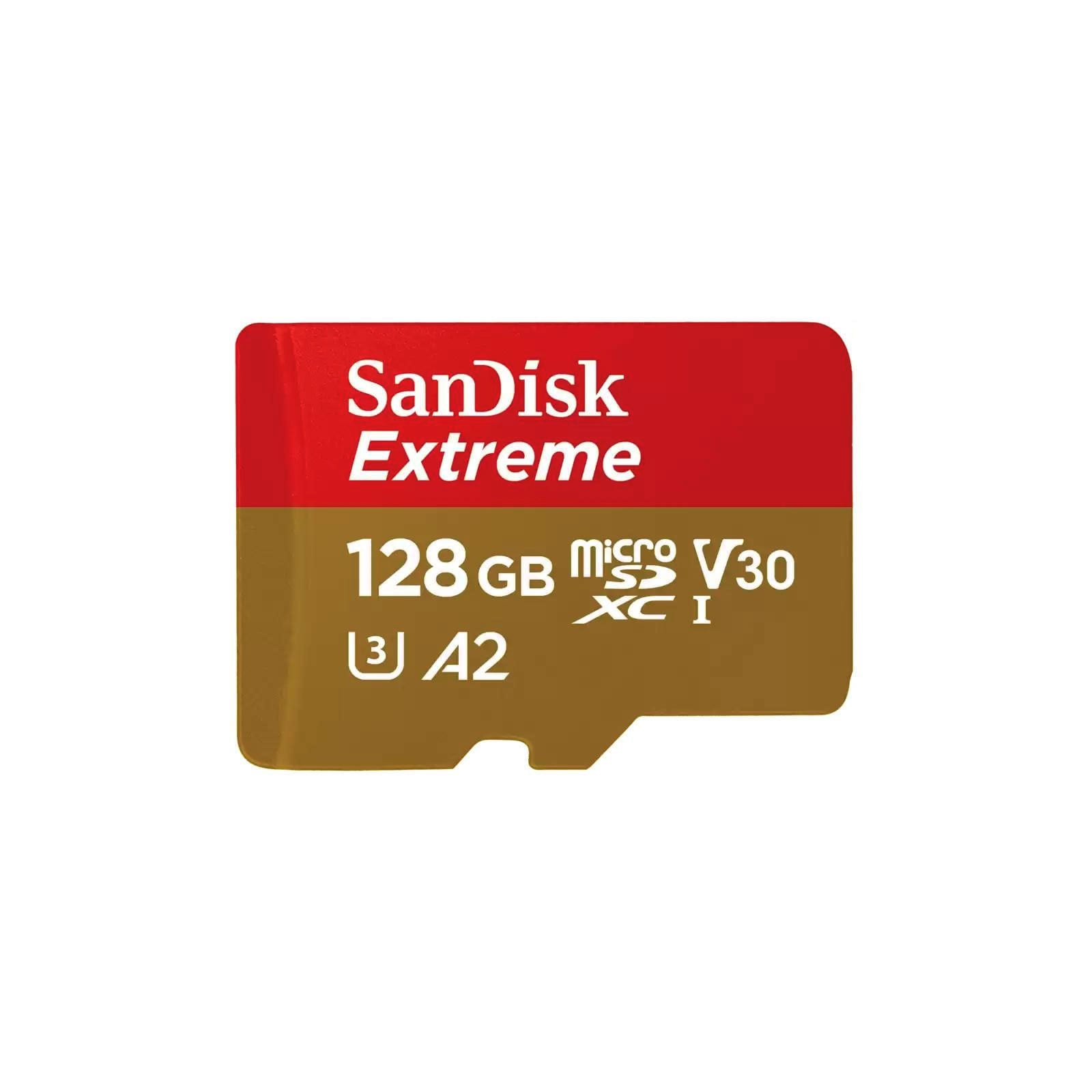 SanDisk microSDXC Extreme 128GB (R190MB/s) + Adapter - Bild 1
