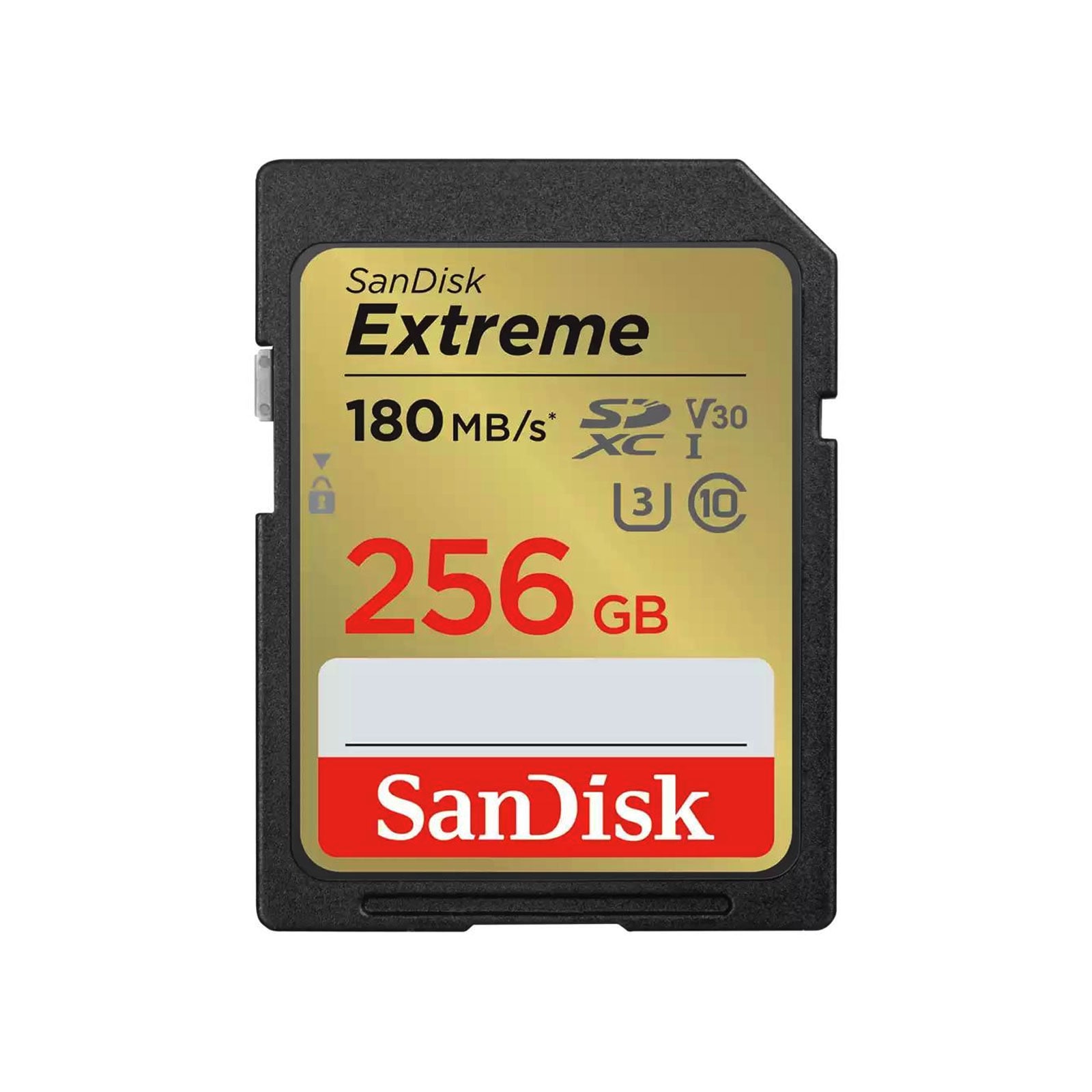 SanDisk SDXC Extreme 256GB (180/130 MB/s R/W) + 1 Jahr RescuePRO Deluxe Speicherkarte - Bild 1