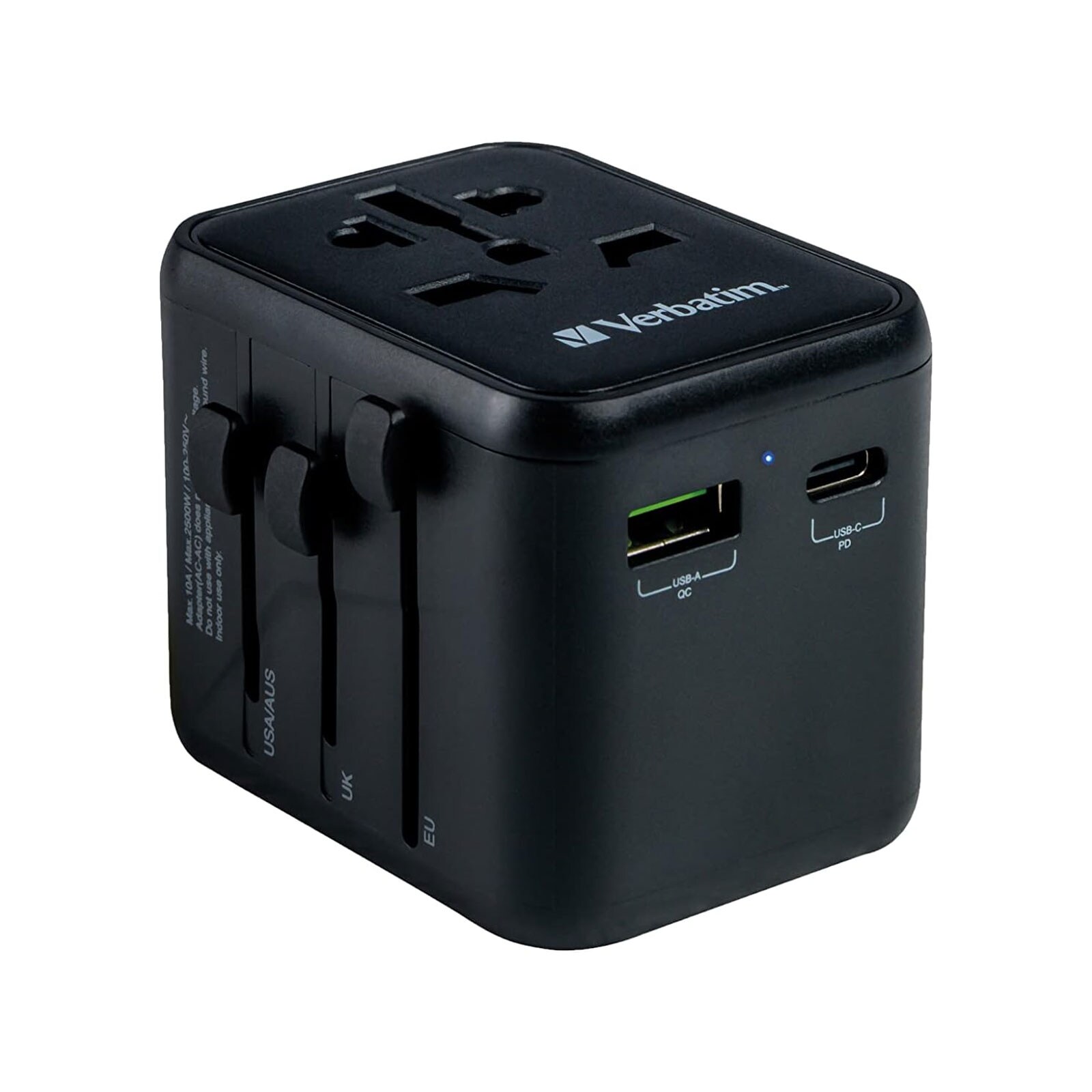Verbatim 49544 Universal Reiseadapter UTA-02, USB-A/USB-C - Bild 1