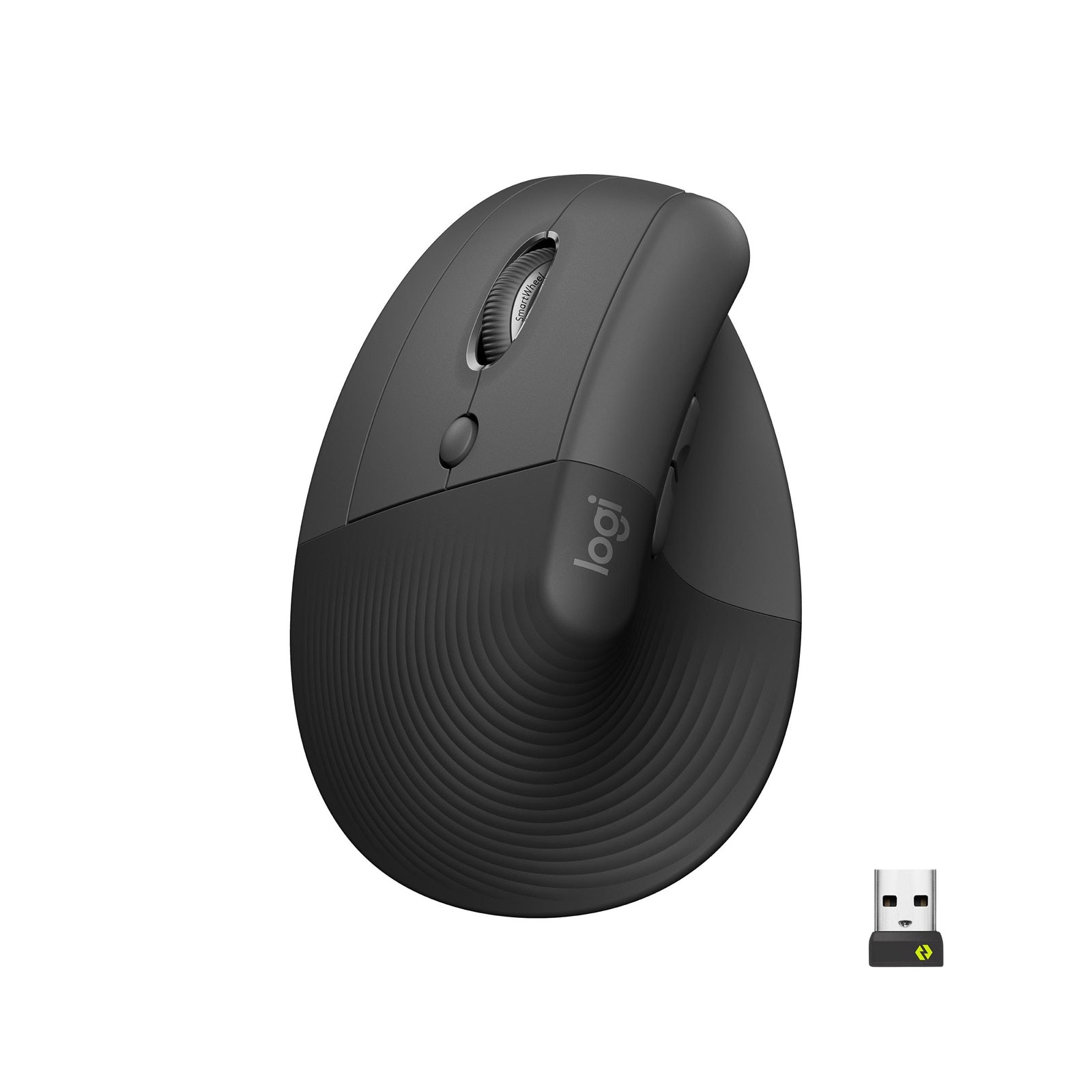 Logitech Lift - linksh&auml;ndige vertikale ergonomische Maus, Grafit (Bluetooth, kabellos) - Bild 1