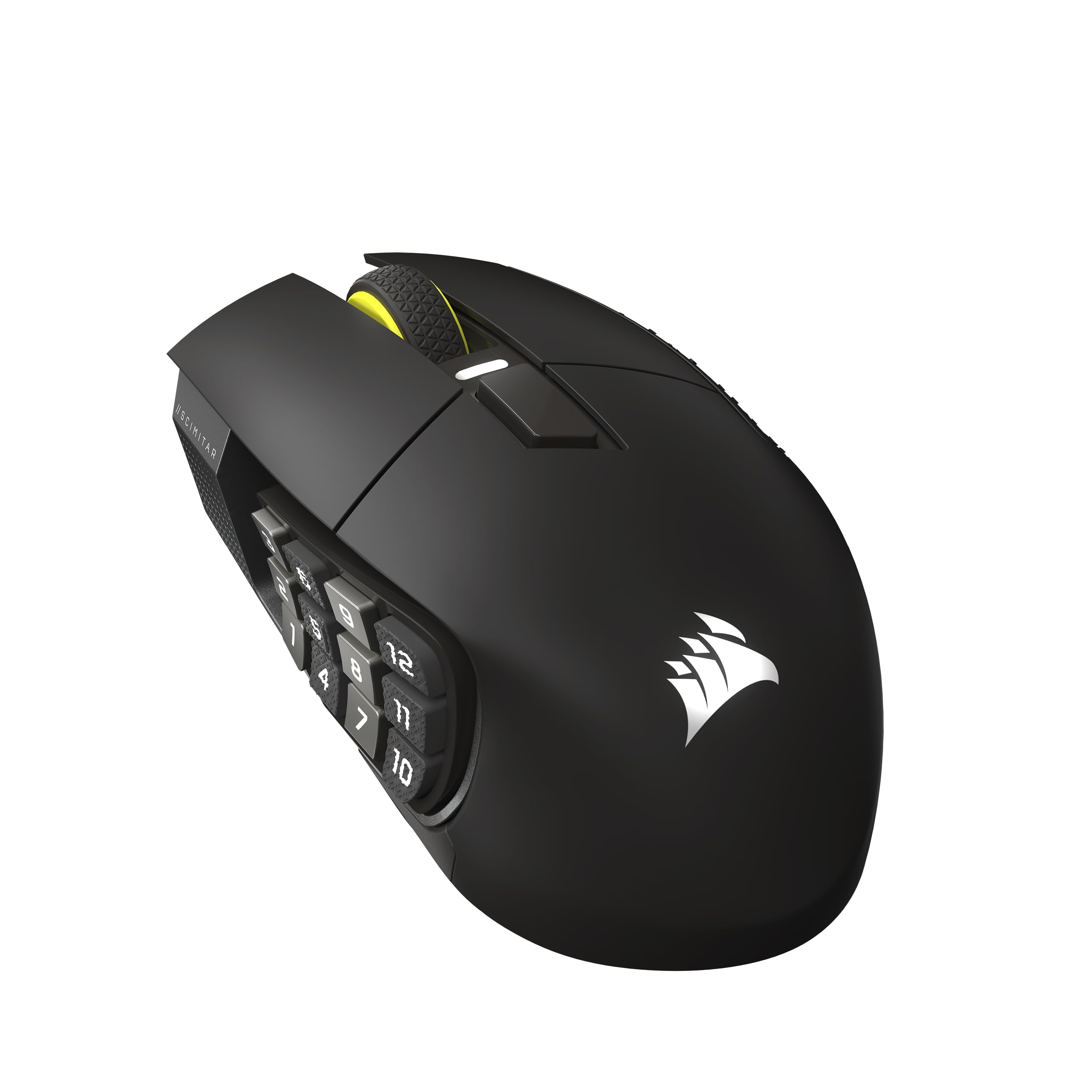 Corsair SCIMITAR ELITE WIRELESS SE MMO Gaming-Maus, Gun Metal (Palm Grip, Funk, Bluetooth) - Bild 1