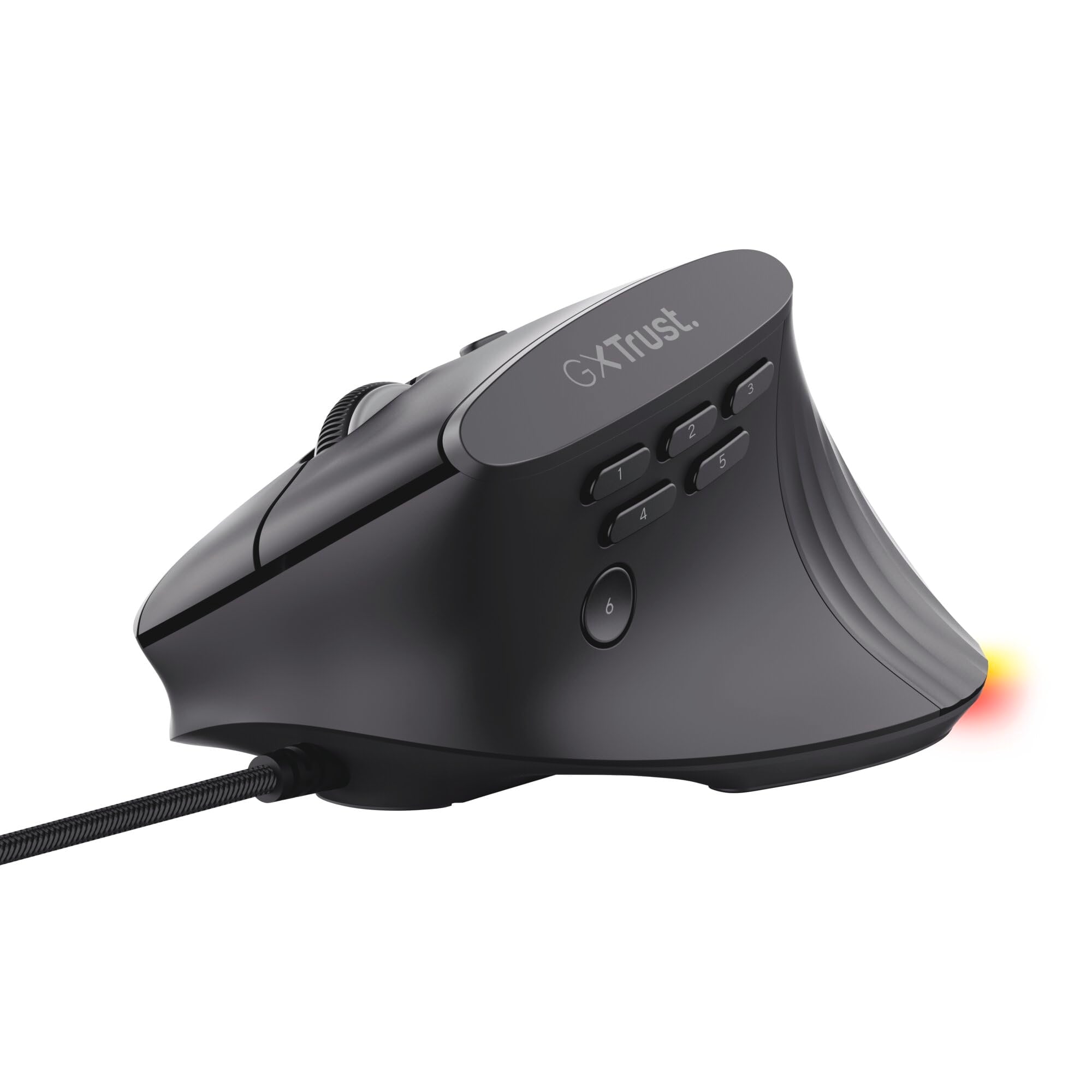 Trust GXT 145 Rexxa Ergonomische Gaming-Maus mit Beleuchtung, Schwarz - Bild 1