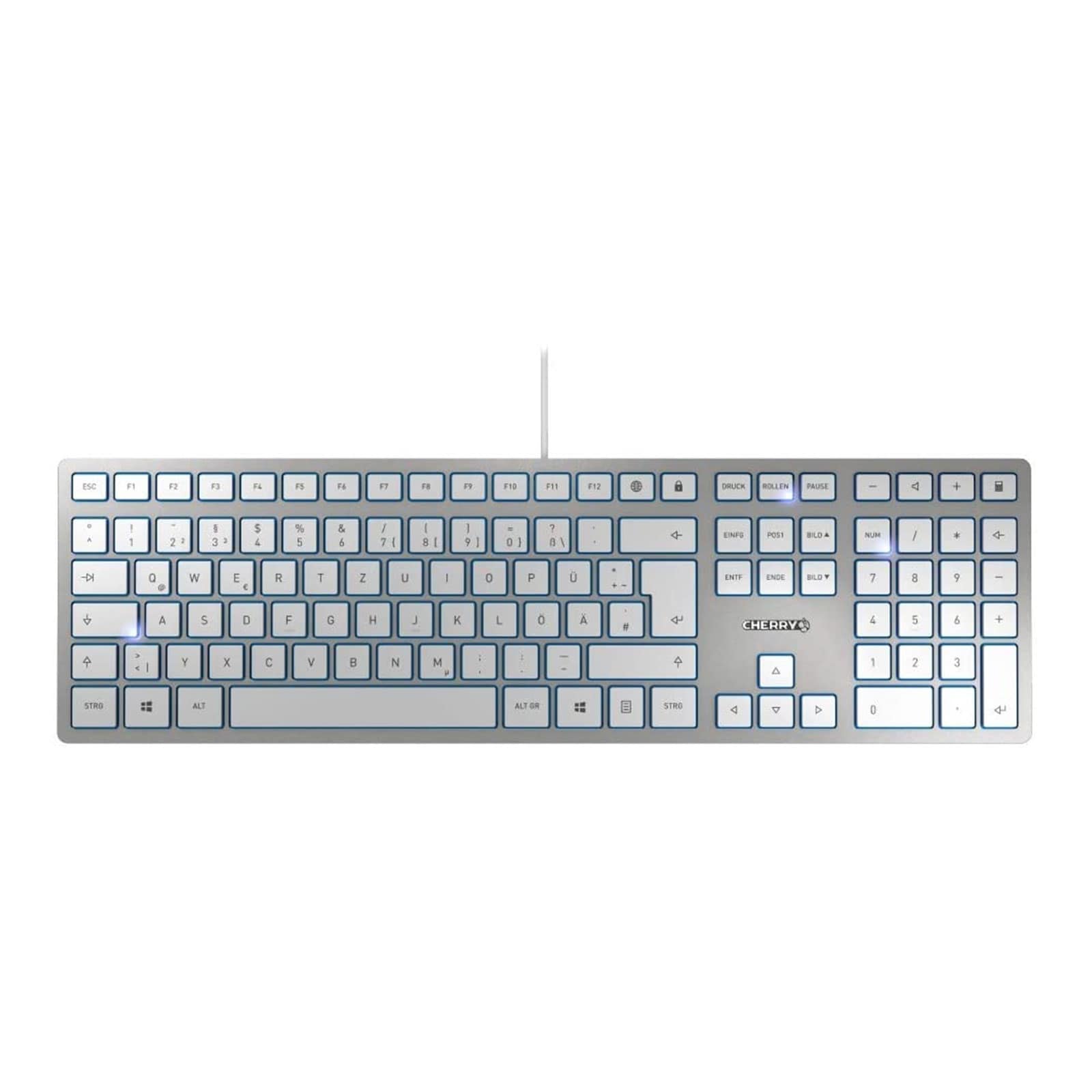 Cherry KC 6000 SLIM Tastatur silber - Bild 1