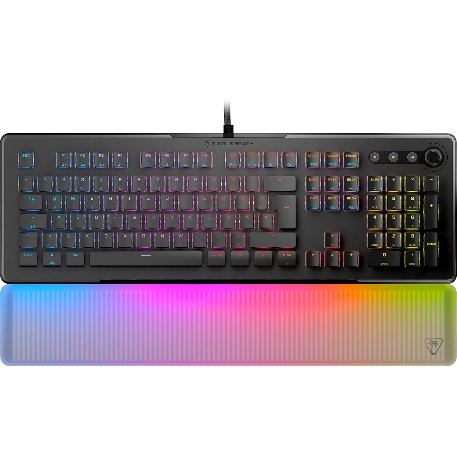 Turtle Beach Vulcan II Max optisch lineare Gaming-Tastatur, Schwarz (DE-Layout) - Bild 1