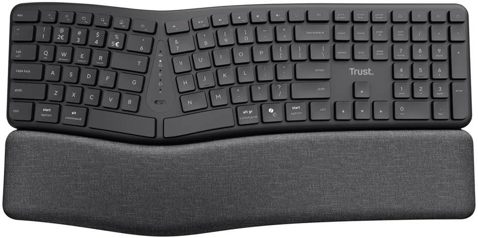 Trust Tastatur KEYRA ERGO MULTI WRLS KEYB - Bild 1
