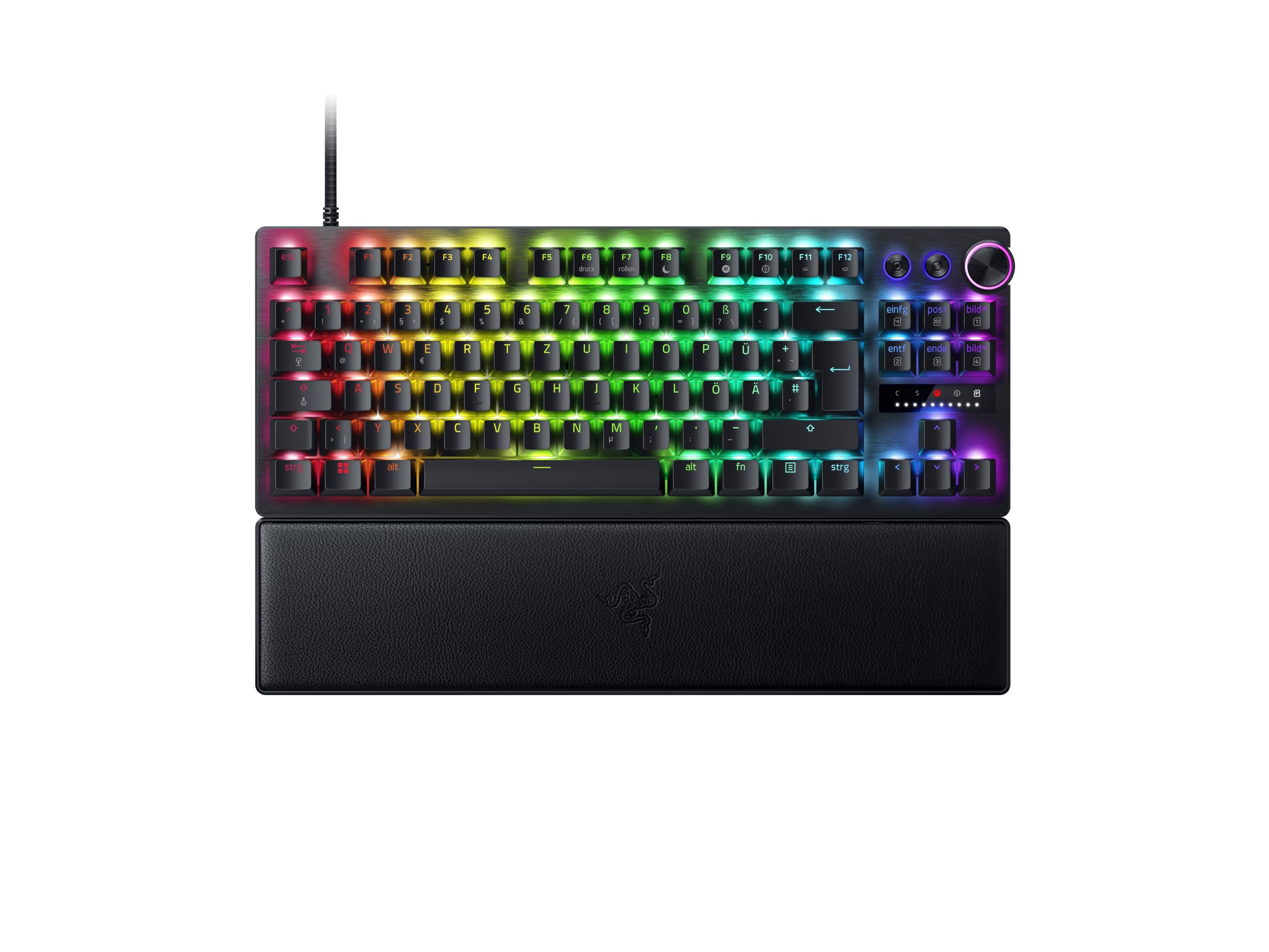 RAZER Huntsman V3 Pro Tenkeyless, Schwarz Gaming-Tastatur (DE-Layout, Razer Snap Tap, Analoge optische Schalter) - Bild 1