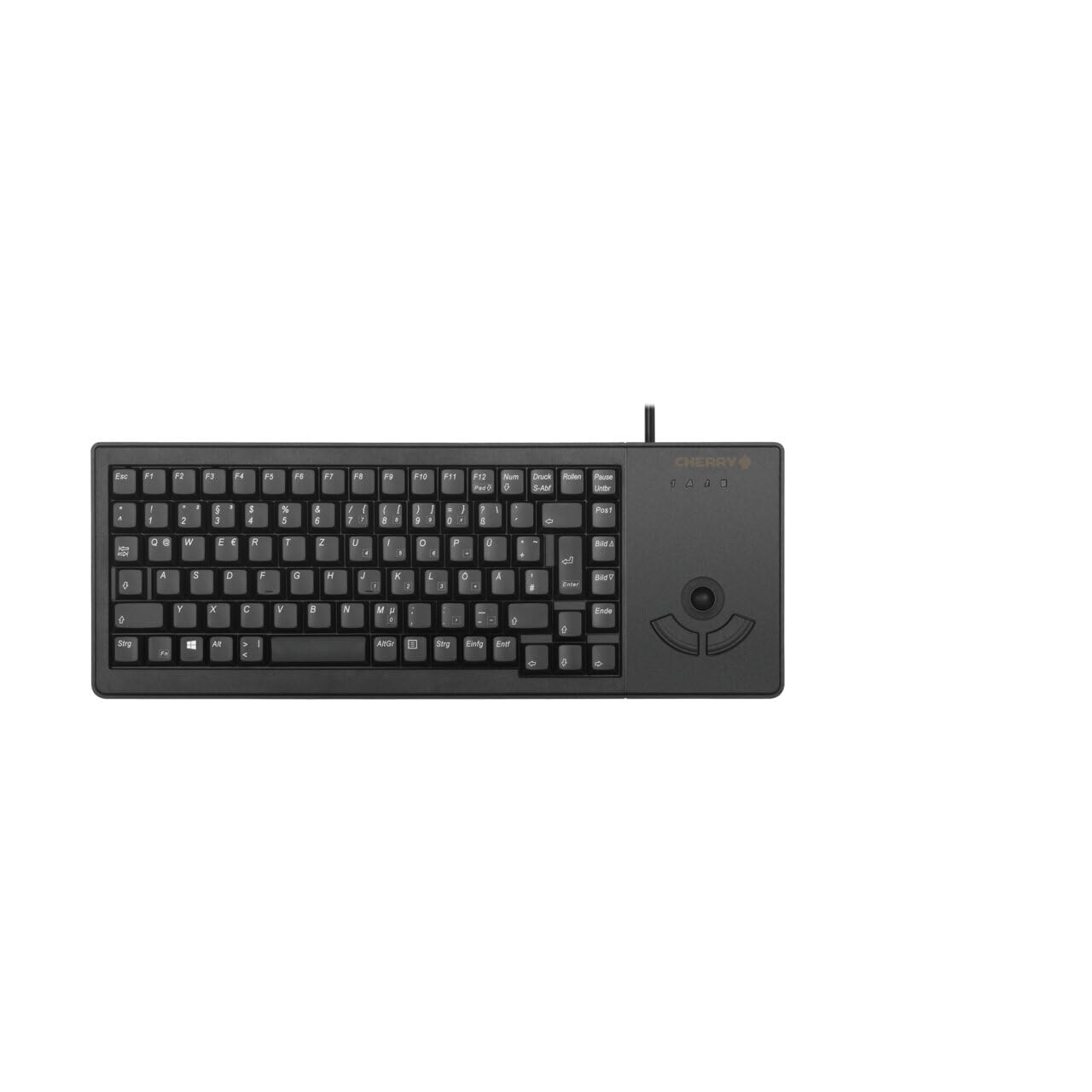 Cherry G84-5400 XS Trackball Kabelgebundene Tastatur Schwarz