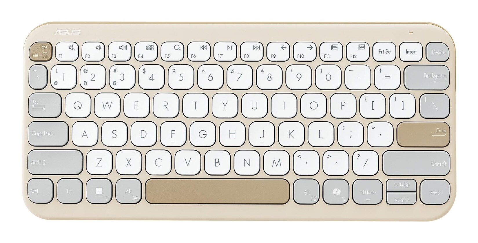 ASUS Marshmallow-Tastatur KW100 Oat Milk