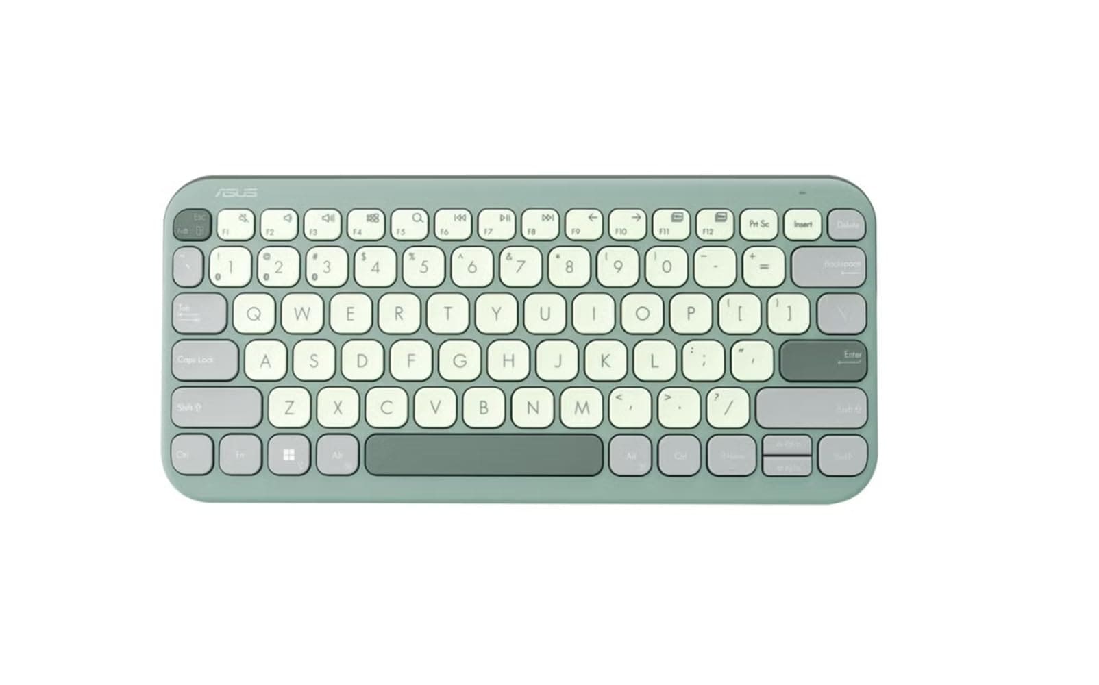 ASUS Marshmallow Tastatur KW100, Gr&uuml;n (Bluetooth, DE-Layout) - Bild 1