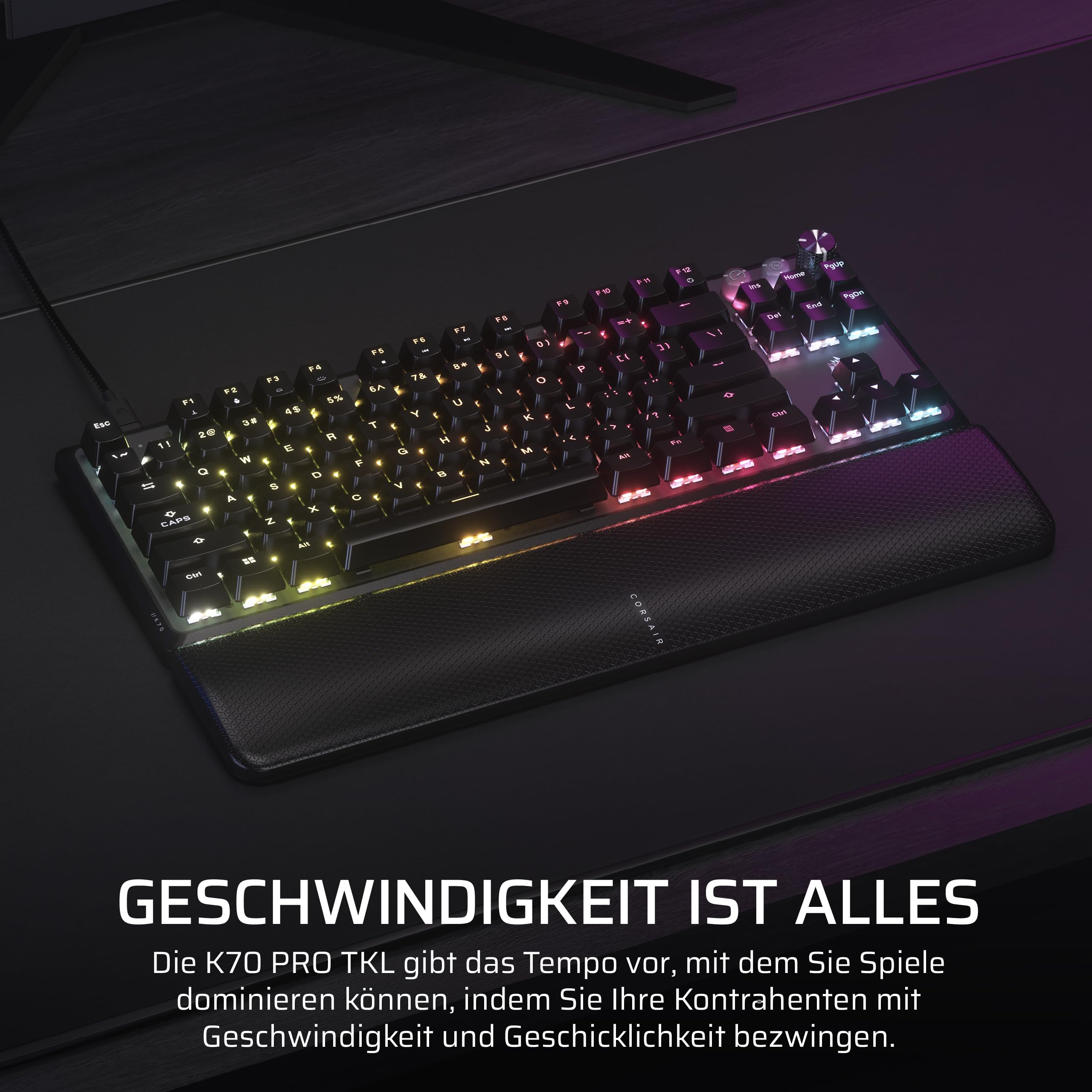 Corsair K70 PRO TKL Magnetic-Mechanical Gaming Keyboard (Gaming, kabelgebunden, mechanisch) - Bild 1