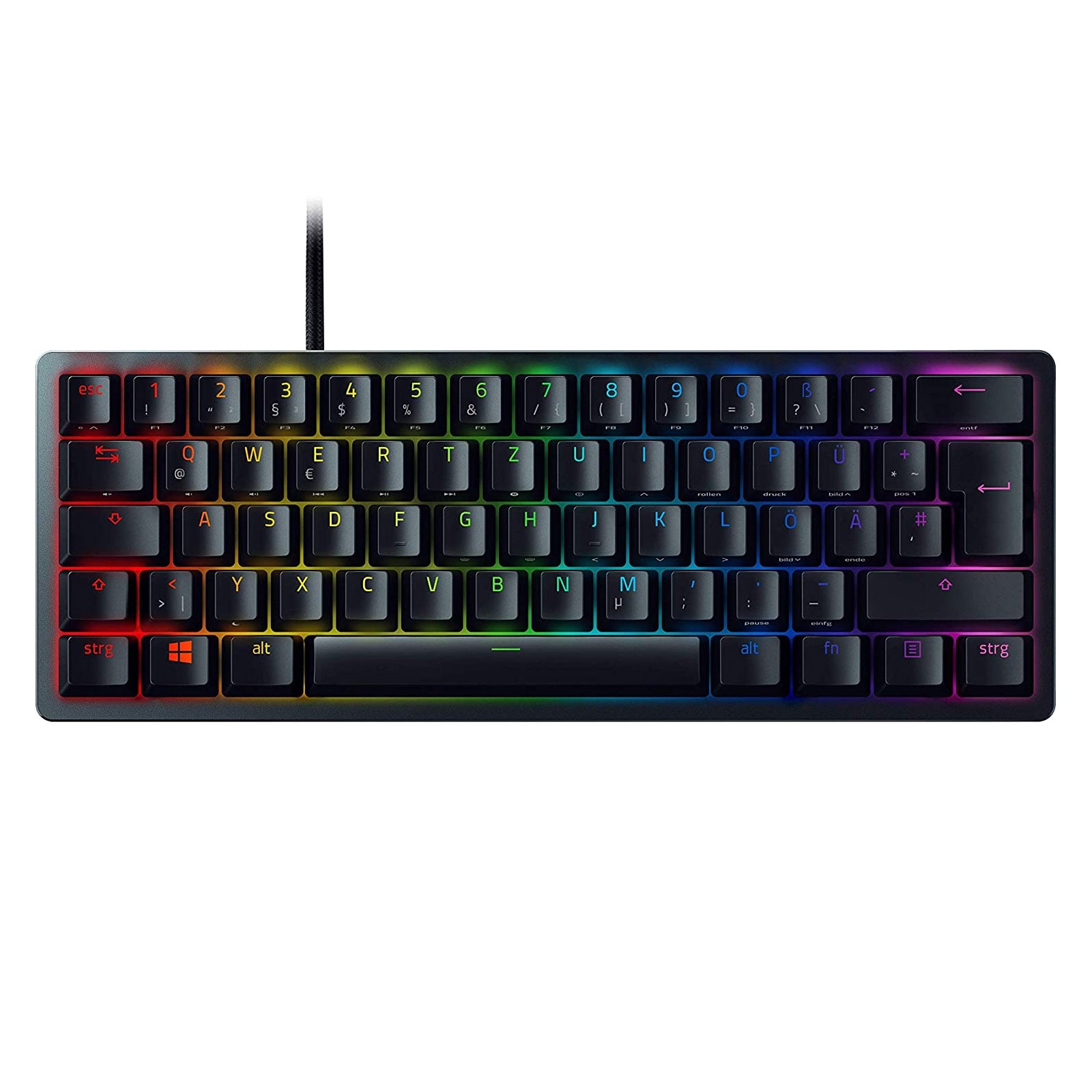 Razer Huntsman Mini Purple Switch German Layout Tastatur(RZ03-03391700-R3G1) - Bild 1