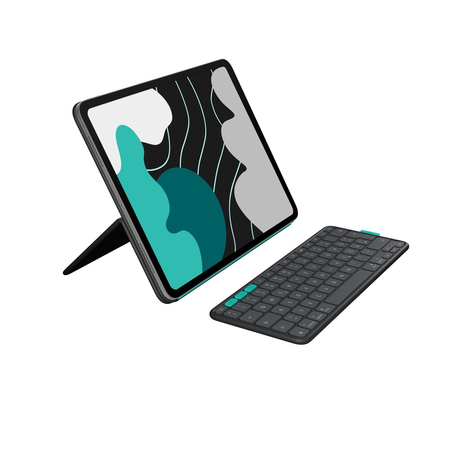 Logitech Folio Touch, graphite, f&uuml;r iPad Pro &; iPad Air 13 Zoll Tablet-Tastatur - Bild 1