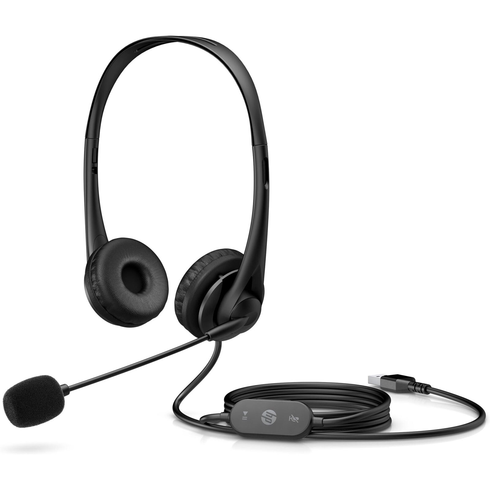 HP Stereo-USB-Headset G2, Schwarz (Kompatibel mit PC, 428H5AA#ABB) - Bild 1