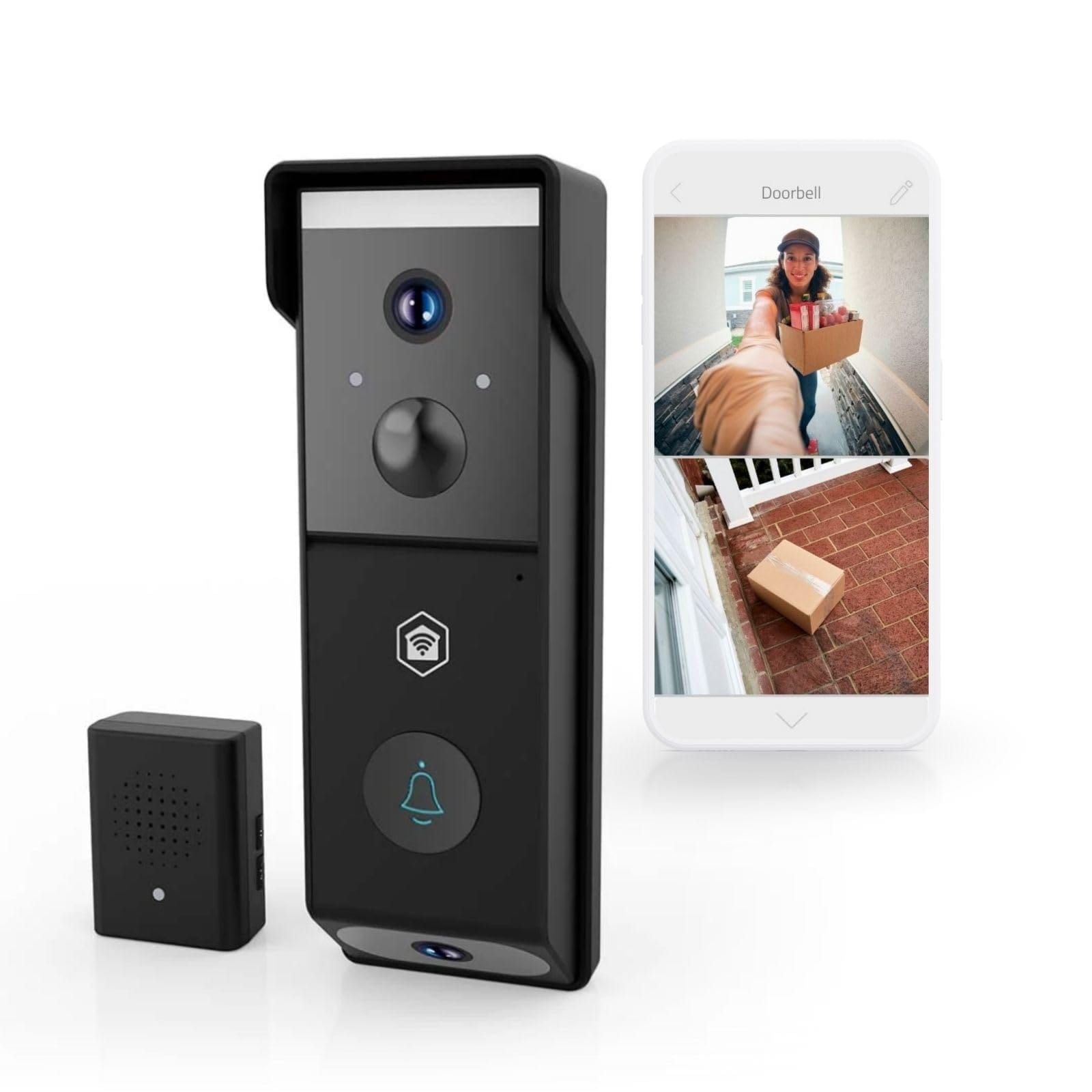 NEDIS SmartLife Video-T&uuml;rsprechanlage | Batteriebetrieben | 2x Full HD 1080p | Cloud Storage (optional) / - Bild 1