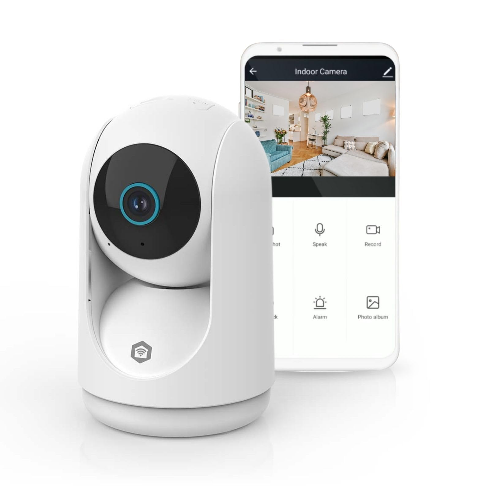 NEDIS SmartLife Innenkamera | 3MP Full HD 1296p | Pan tilt | Cloud Storage (optional) / microSD (not entha - Bild 1