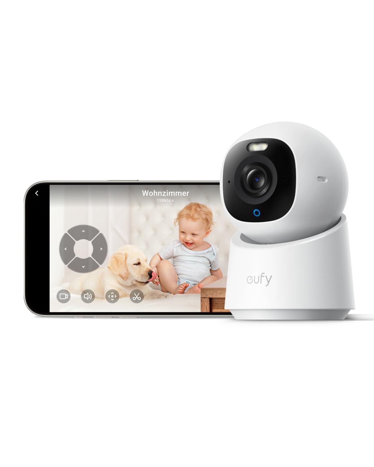 eufy Innenkamera E30 (&Uuml;berwachungskamera, WLAN, Amazon Alexa, Google Asssistant, Apple Home Kit, 4K, steuerbar &uuml;ber App) - Bild 1