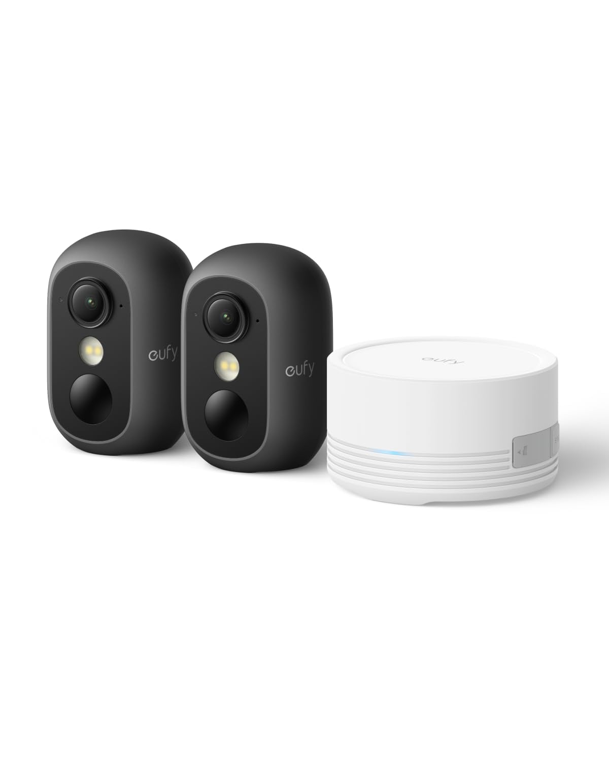 eufy Cam C35 2-Cam Kit, inkl. Homebase Mini, Schwarz - Bild 1