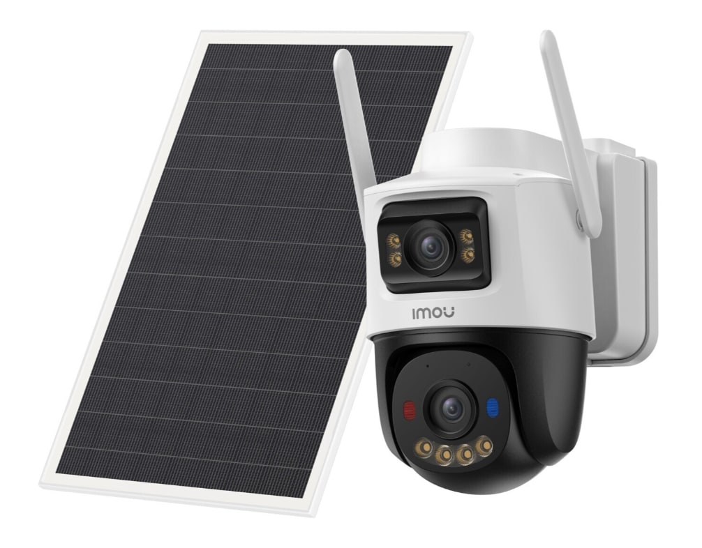 Imou AOV Dual Kit 5+5mp mit Solarpanel aussen Schwarz Weiss - Bild 1