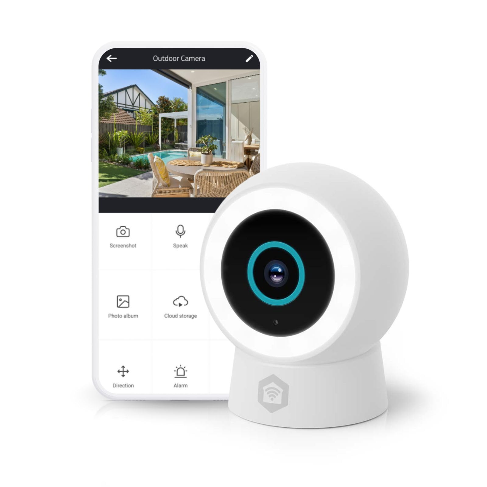 NEDIS SmartLife Au&szlig;enkamera | Spotlight | 3MP Full HD 1296p | IP65 | Cloud Storage (optional) / microSD (n - Bild 1