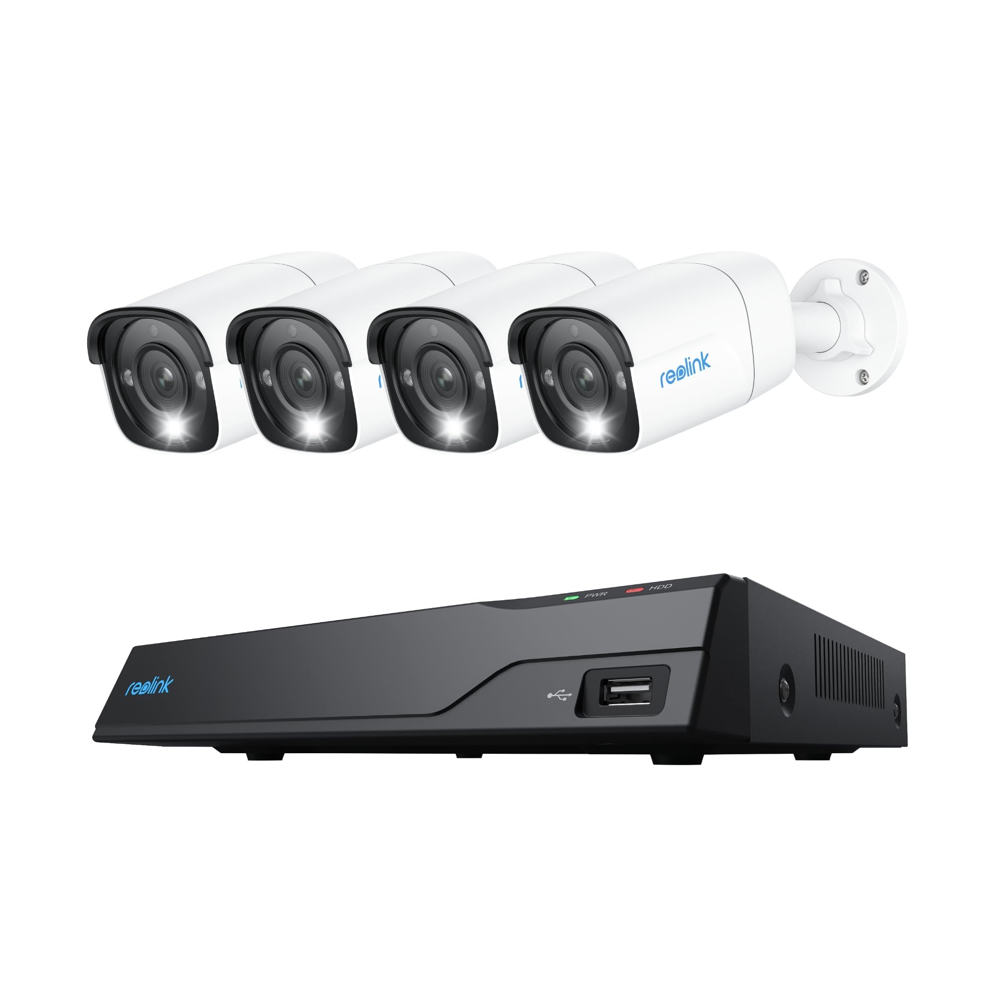 Reolink REO - NVS8 12MB4 POE NVR SET &Uuml;berwachungskameras - Bild 1