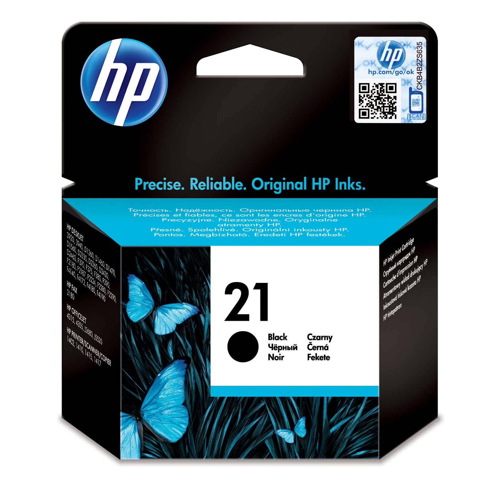 HP 21 schwarz Druckerpatrone - Bild 1