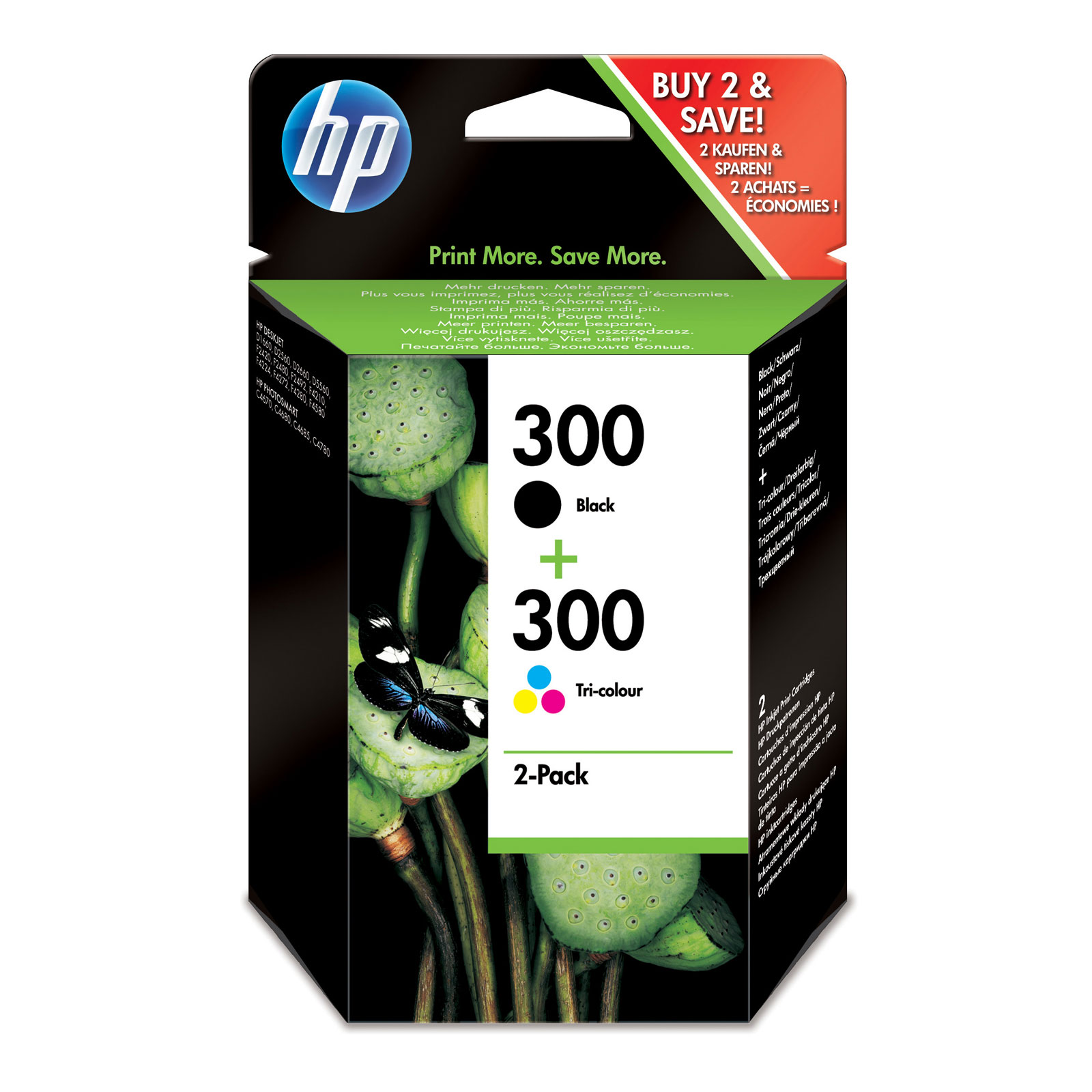 HP 300 schwarz + color Druckerpatrone - Bild 1