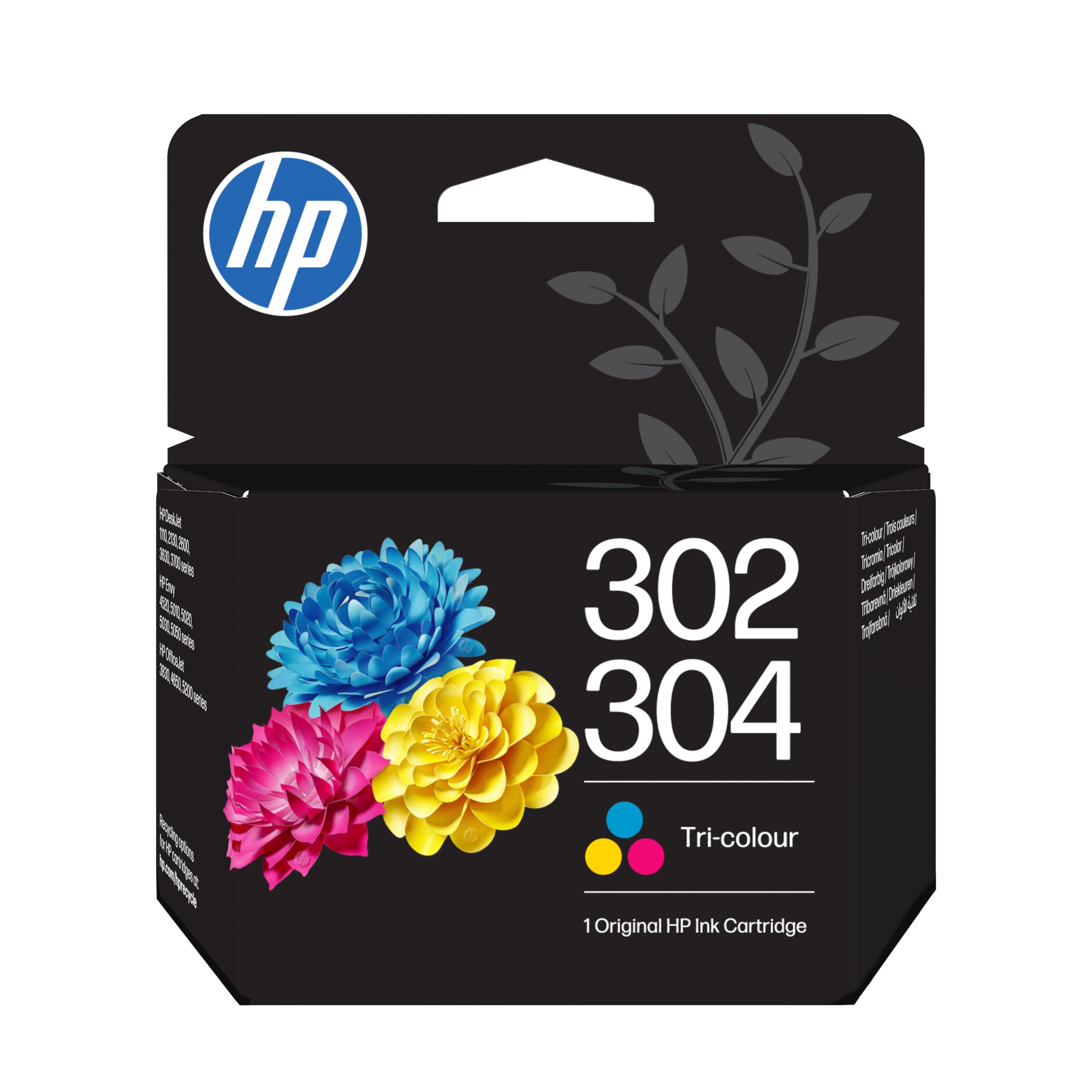 HP 302/304 Original Druckerpatrone Cyan/Magenta/Gelb (B7RT6AE, kompatibel mit HP DeskJet 2620, 2622, 2630, 2632, 2633, 2634, 3630, 3633, 3639, 3720, 3750, 3760, 3762, 3764; HP Envy 4520, 4521, 4524, 4526, 4527, 4528, 5020, 5030, 5032; HP OfficeJet 3831, 38 - Bild 1