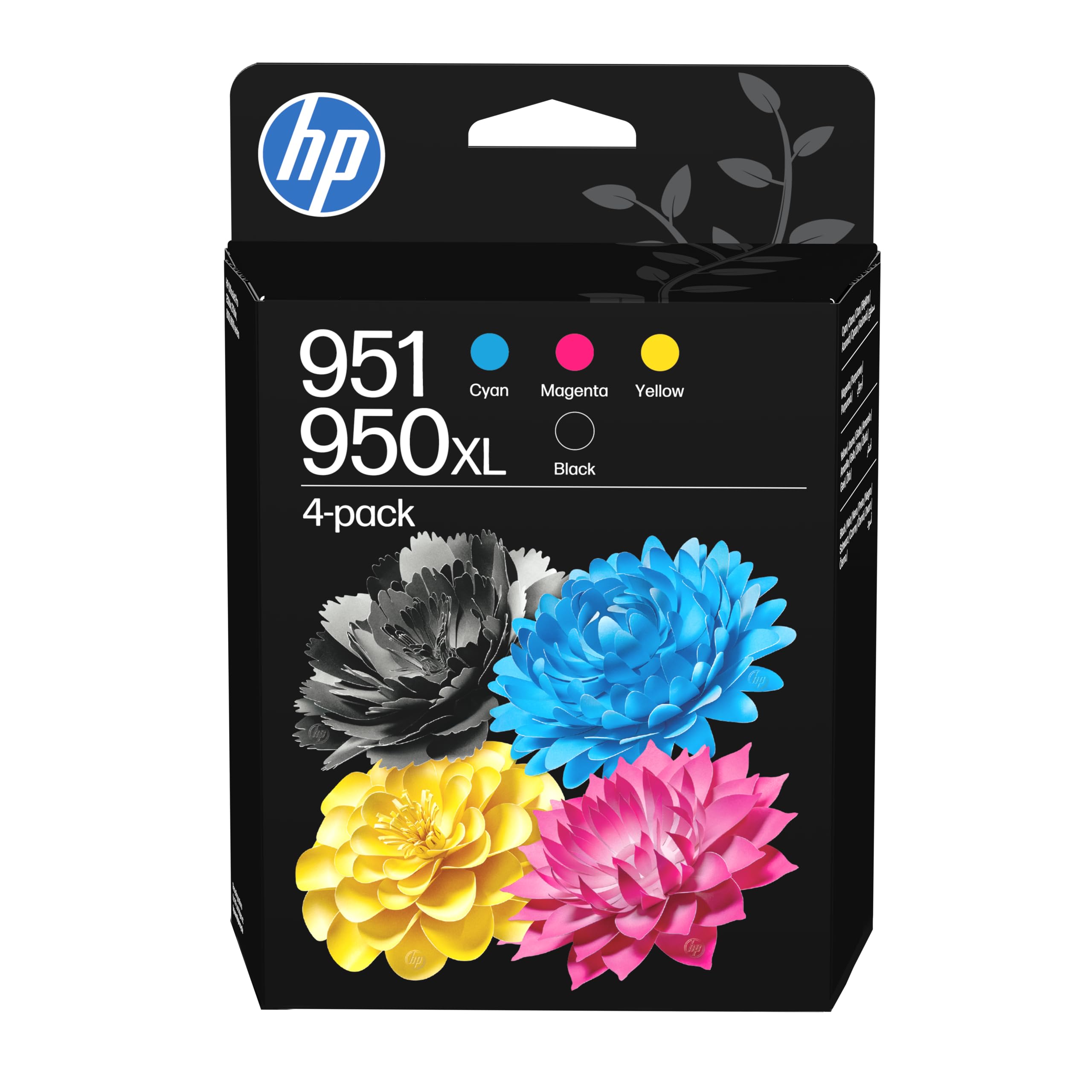 HP Originaltintenpatronen 950XL Schwarz/951 Cyan/Magenta/Gelb (4er-Packung) (C3WK1AE, Kompatibel mit HP Officejet Pro 8100 ePrinter Serie, HP Officejet Pro 8600 e-All-in-One Serie, HP Officejet Pro 251dw Drucker, HP Officejet Pro 276dw Multifunktionsdrucke - Bild 1