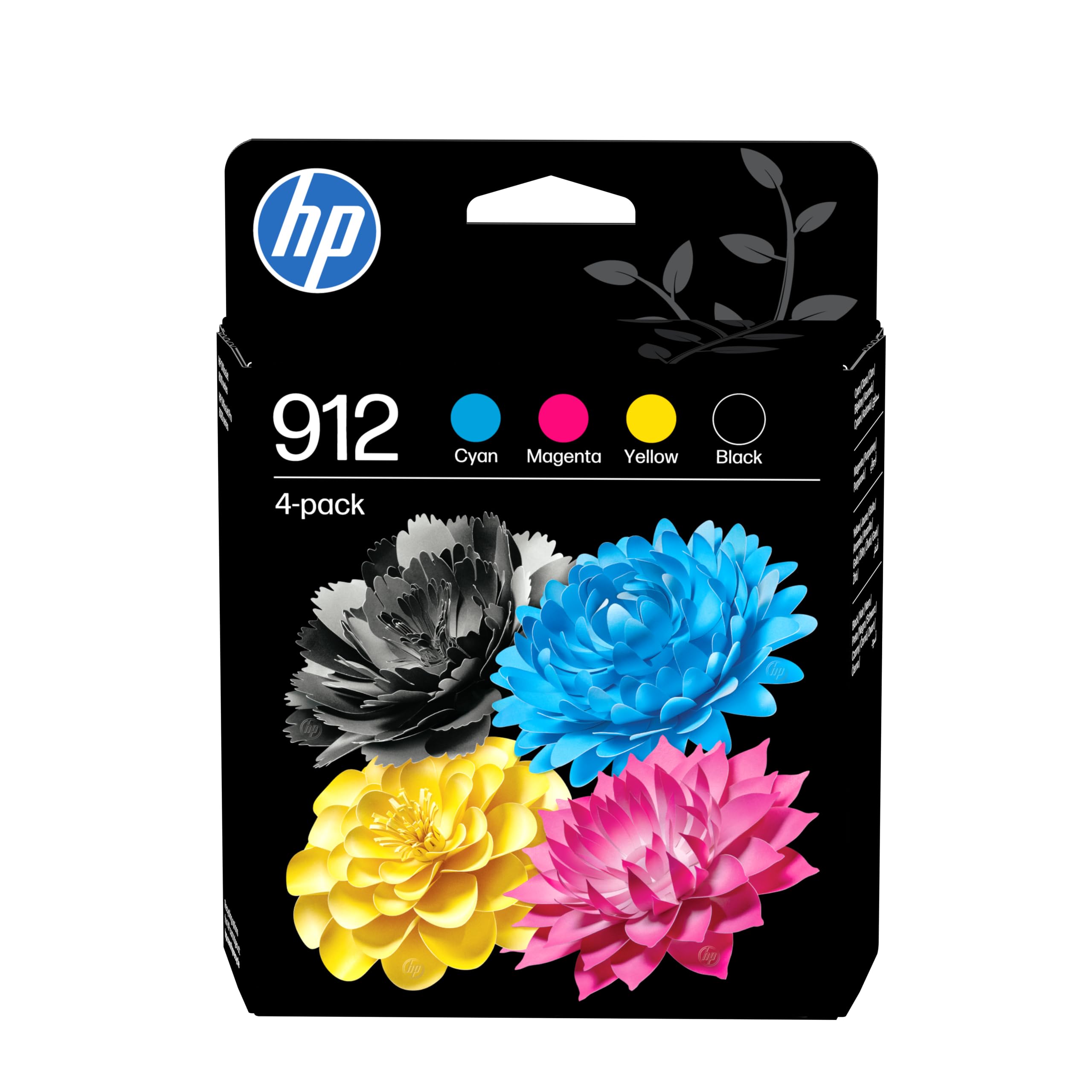 HP 912 4er-Pack Original-Druckerpatronen Schwarz/Cyan/Magenta/Gelb (6ZC74AE, kompatibel mit HP OfficeJet 8010 All-in-One Druckerserie, HP OfficeJet Pro 8020 All-in-One Druckerserie) - Bild 1