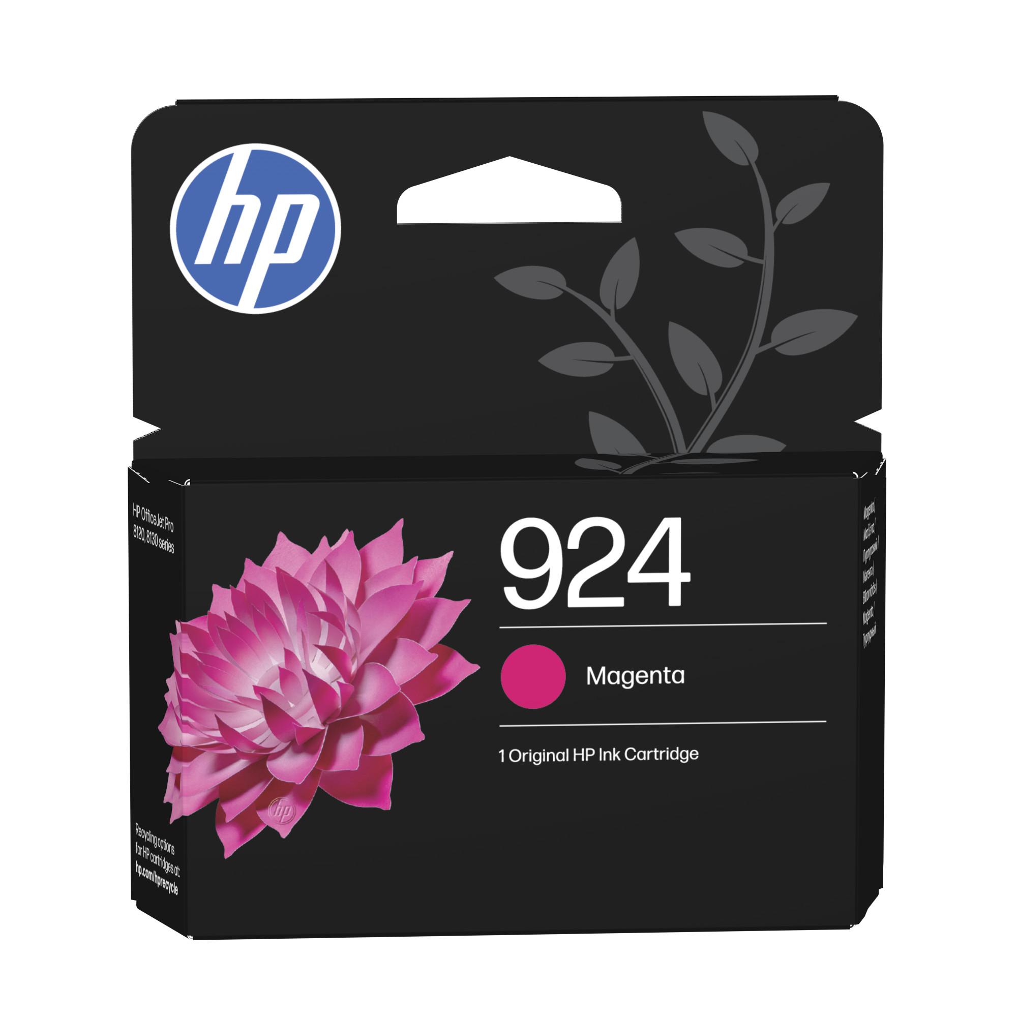 HP 924 Magenta Original Druckerpatrone (4K0U4NE, kompatibel mit HP Officejet Pro 8120 Serie, HP Officejet Pro 8130 Serie) - Bild 1