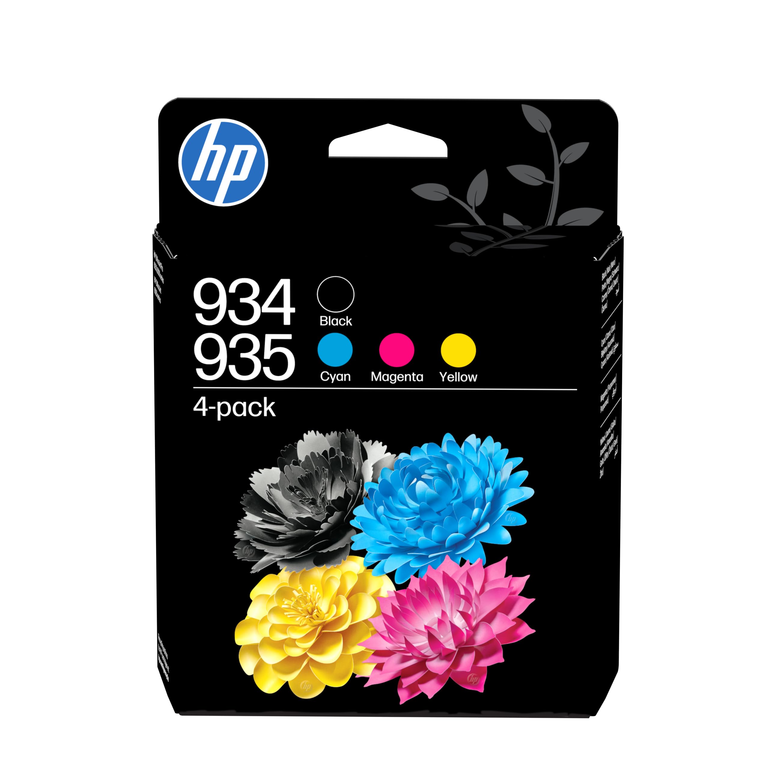 HP 934 Schwarz/935 Cyan/Magenta/Gelb Original Tintenpatronen (4er-Packung) (6ZC72AE, kompatibel mit HP OfficeJet 6820, HP OfficeJet Pro 6230) - Bild 1