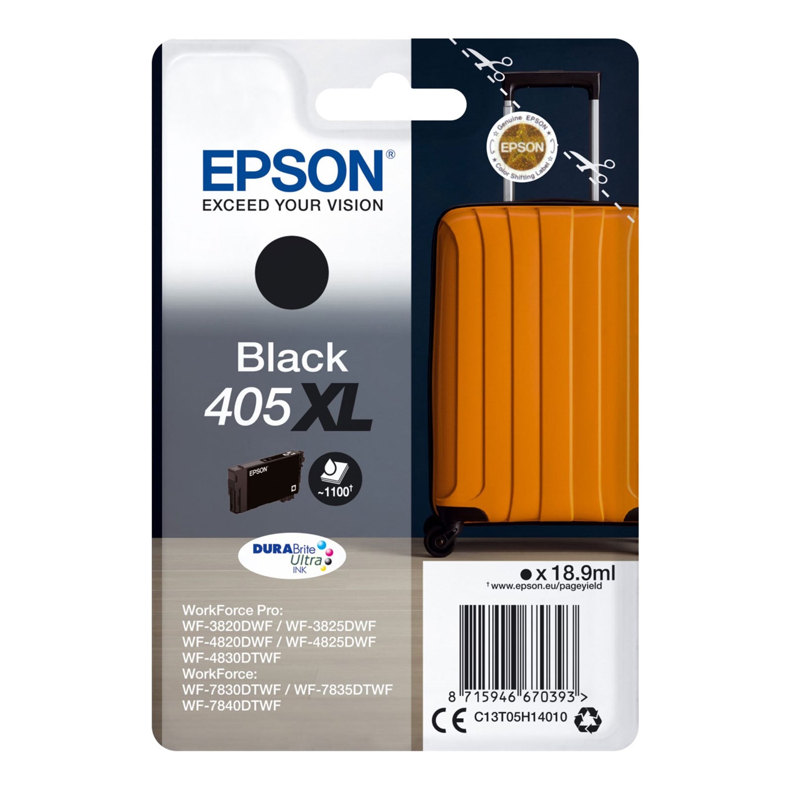 Epson 405XL Koffer Druckerpatrone Schwarz - Bild 1