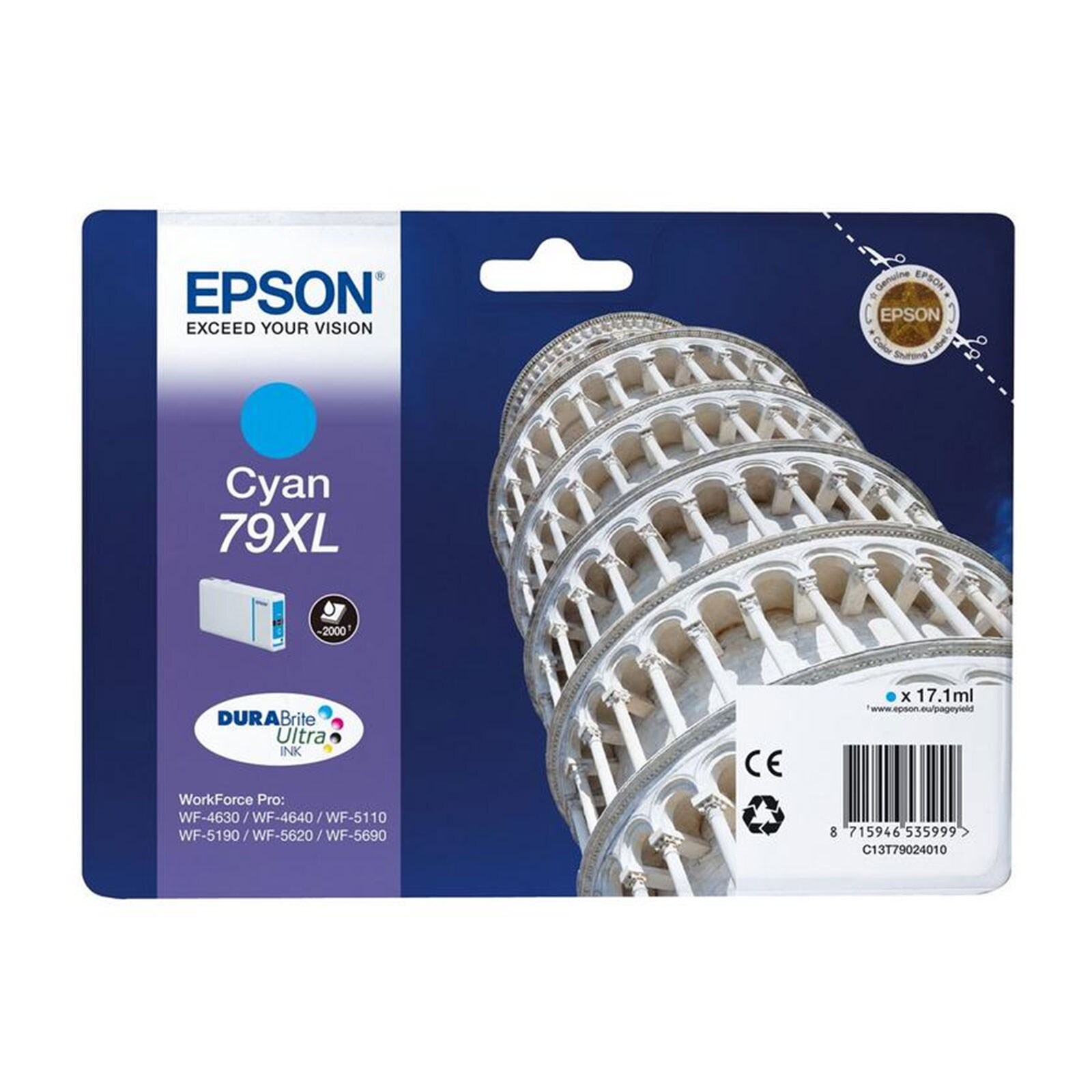Epson C13T79024010 79XL Druckerpatrone cyan - Bild 1