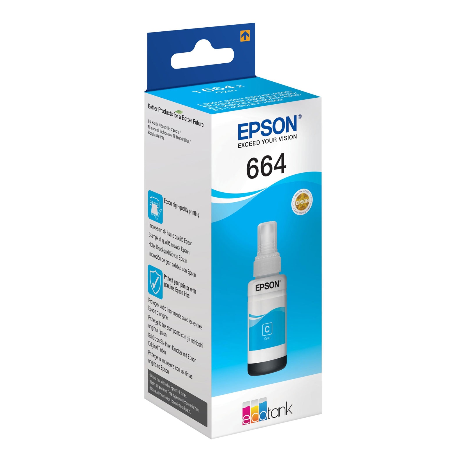 Epson C13T6642 Original Tinte 664 EcoTank ink bottle Cyan - Bild 1