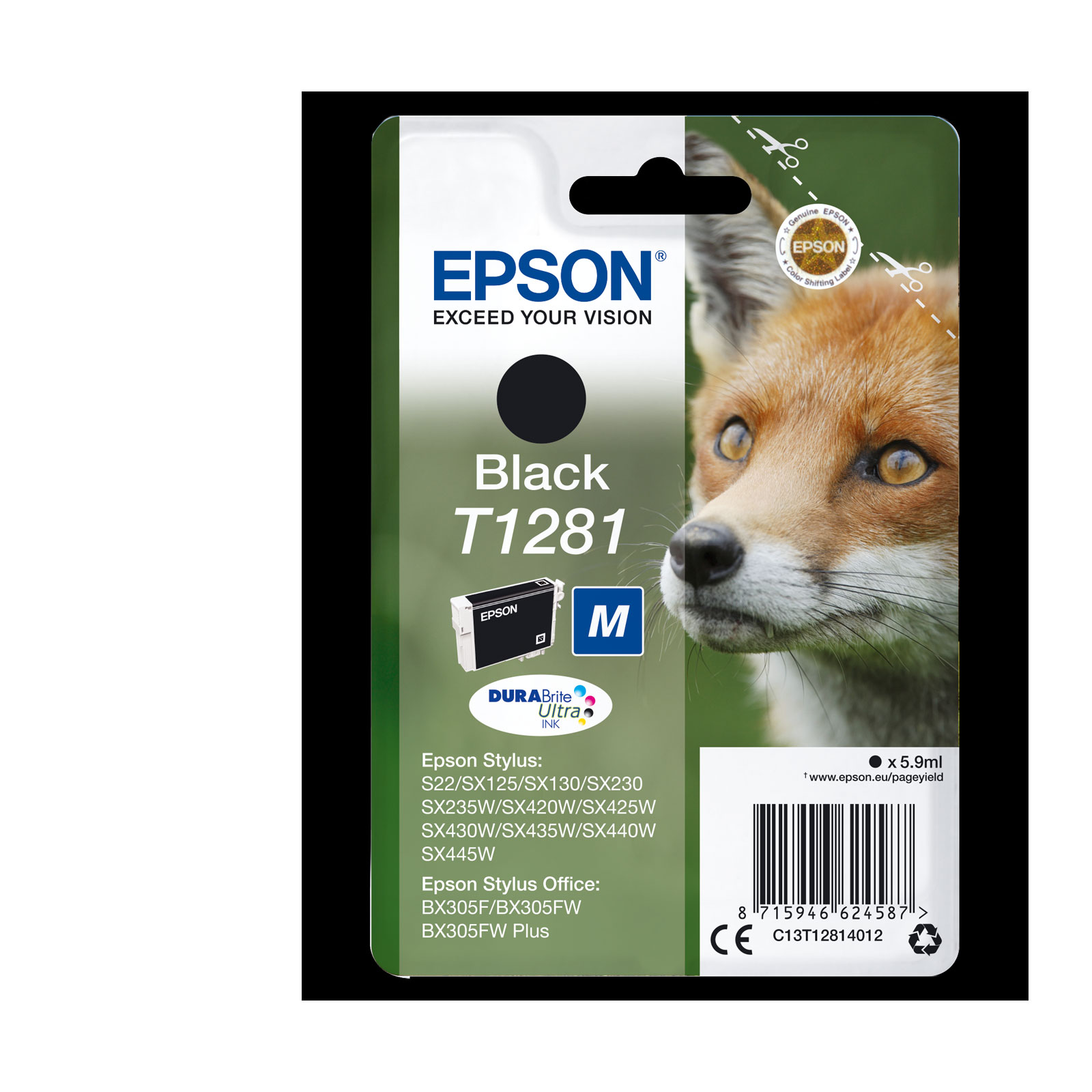 Epson C13T12814012 Fuchs black Druckerpatrone - Bild 1