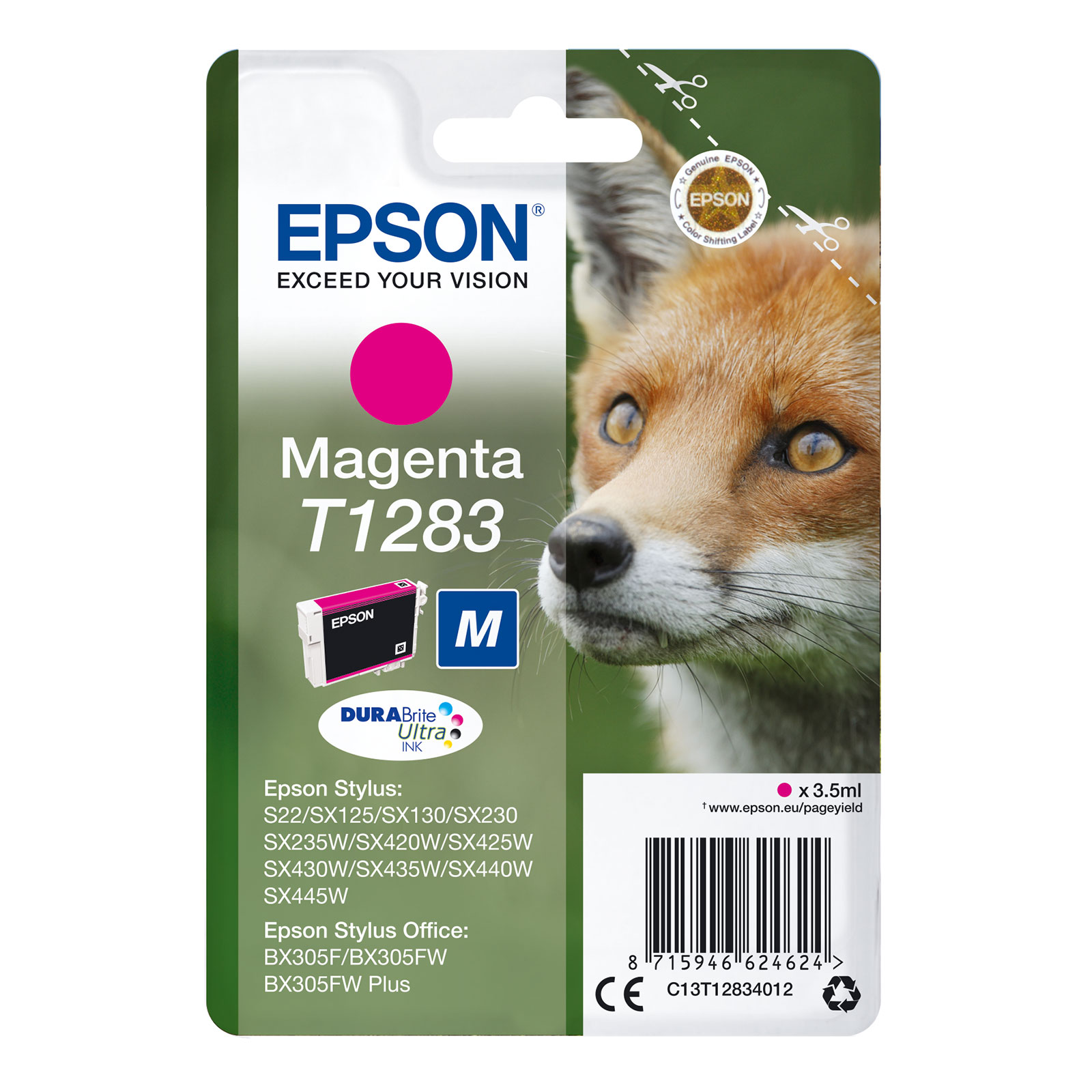 Epson C13T12834012 Fuchs Druckerpatrone Magenta - Bild 1