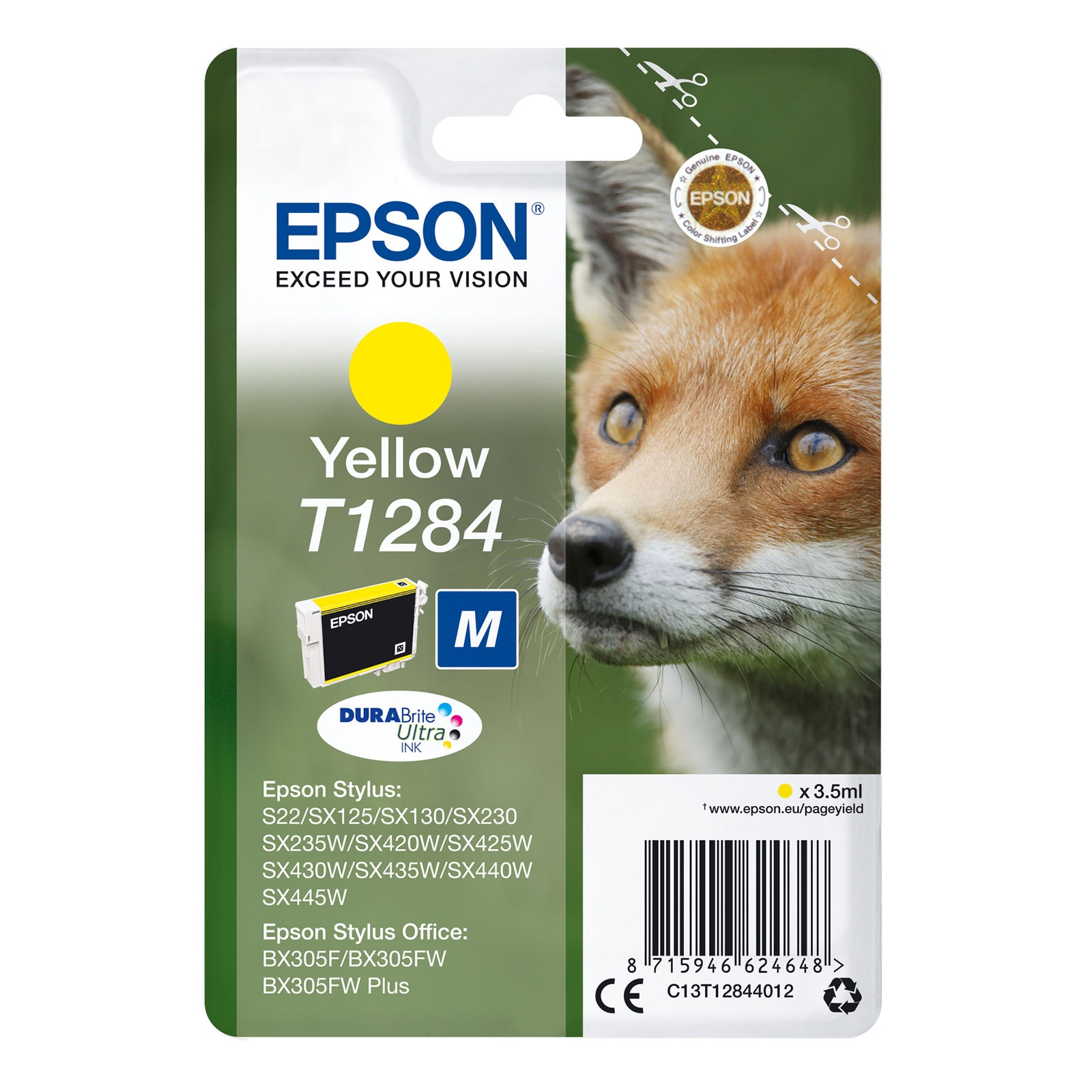 Epson C13T1284012 Fuchs Druckerpatrone Gelb - Bild 1