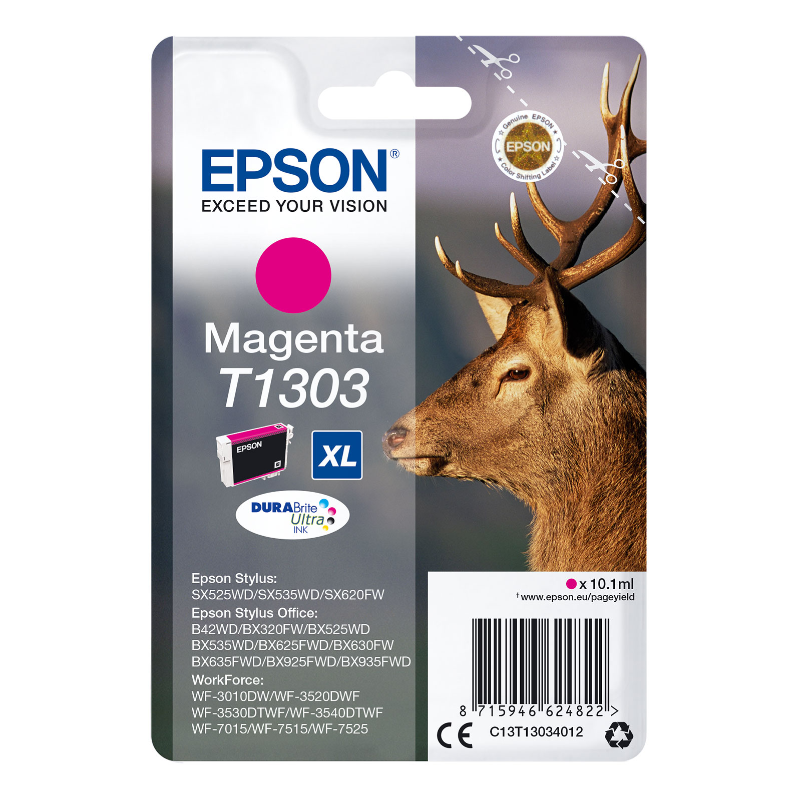 Epson C13T13034012 XL Hirsch Druckerpatrone Magenta - Bild 1